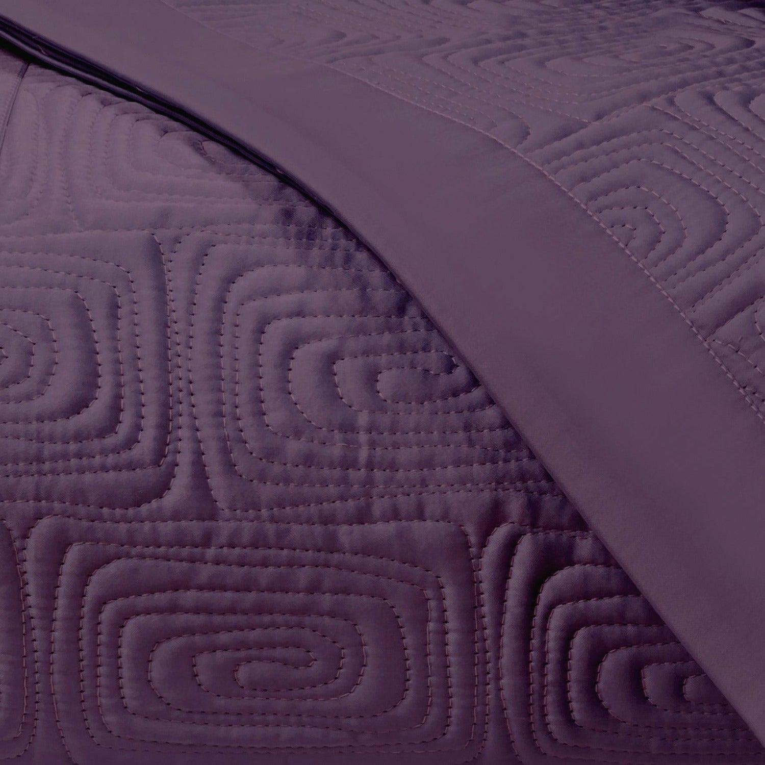 Home Treasures Maze Quilted Bedding Purple Fine Linens