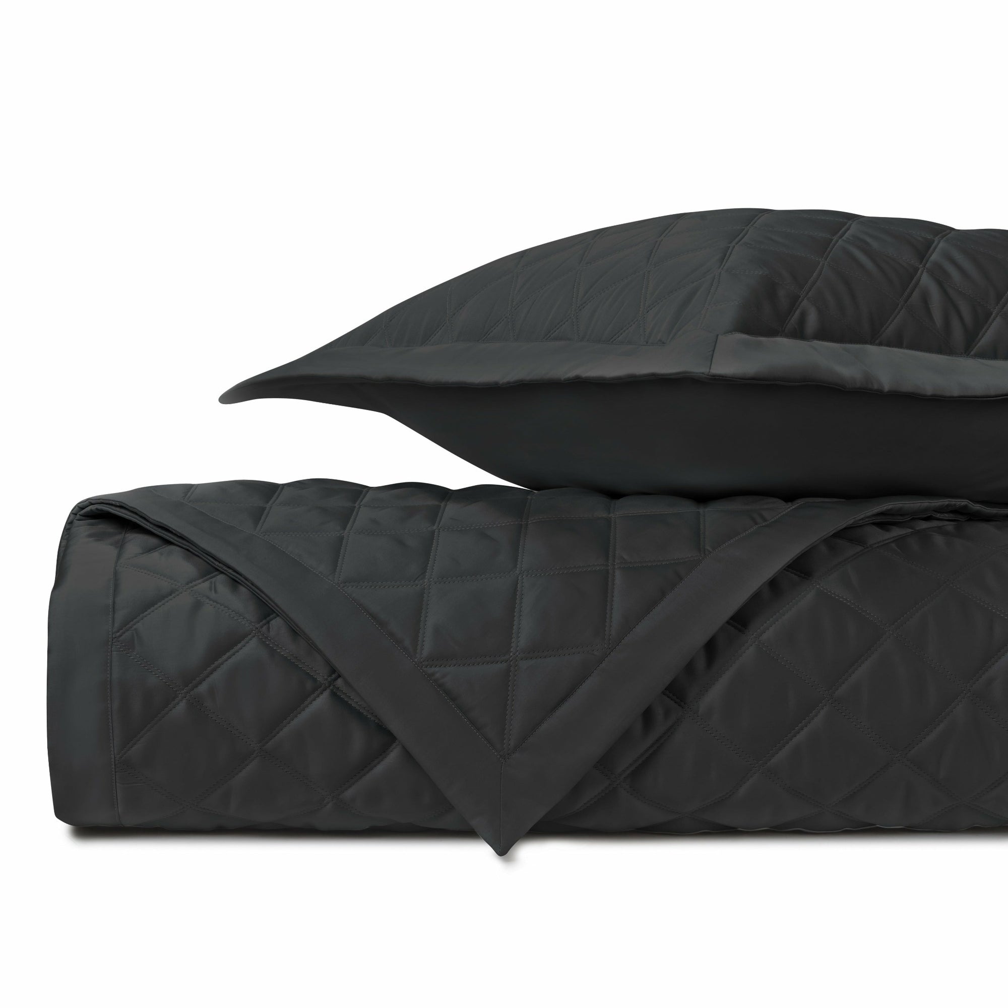 Home Treasures Mesa Quilted Bedding Black Fine Linens
