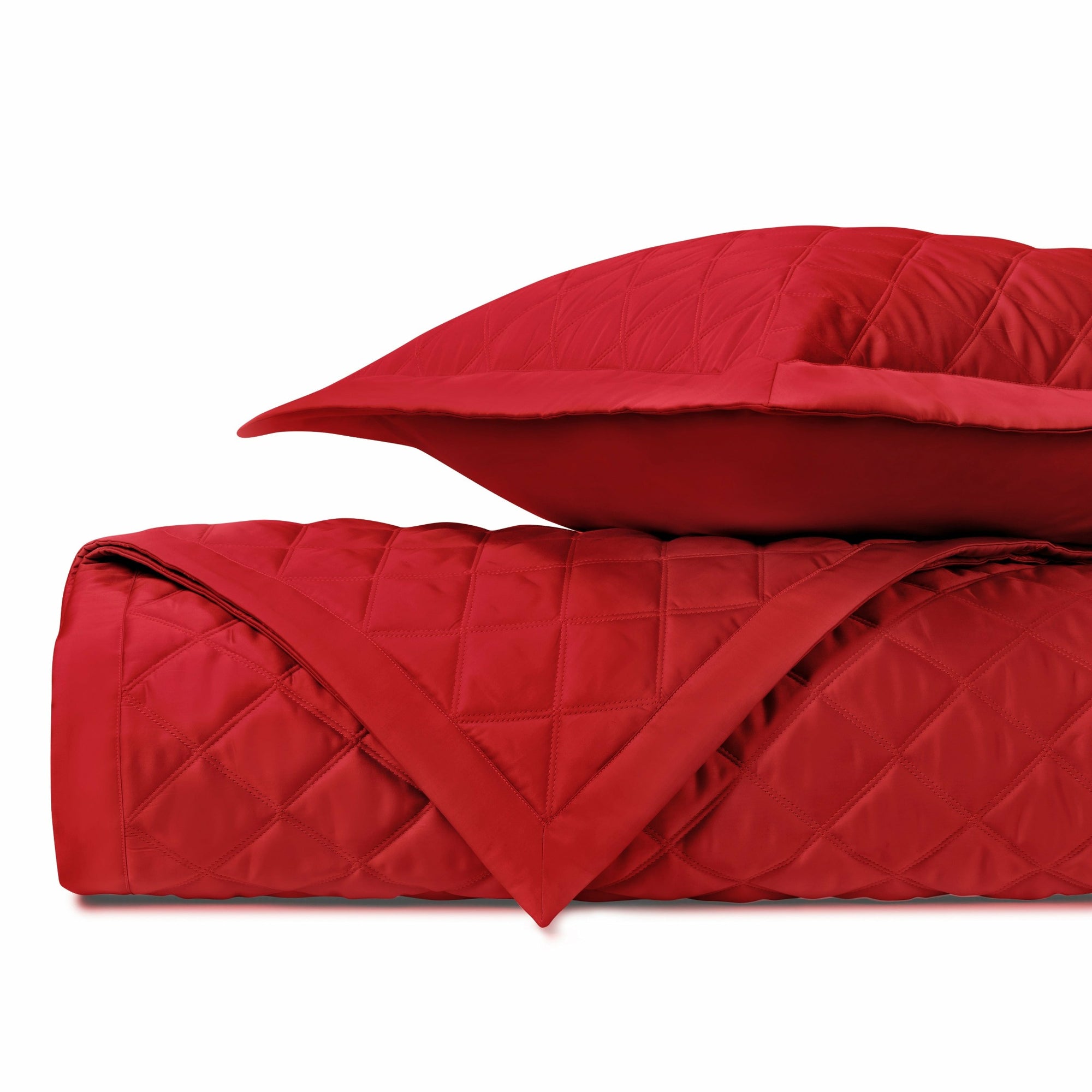 Home Treasures Mesa Quilted Bedding Bright Red Fine Linens