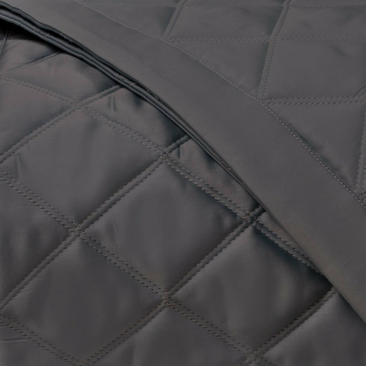 Home Treasures Mesa Quilted Bedding Grisaglia Gray Fine Linens