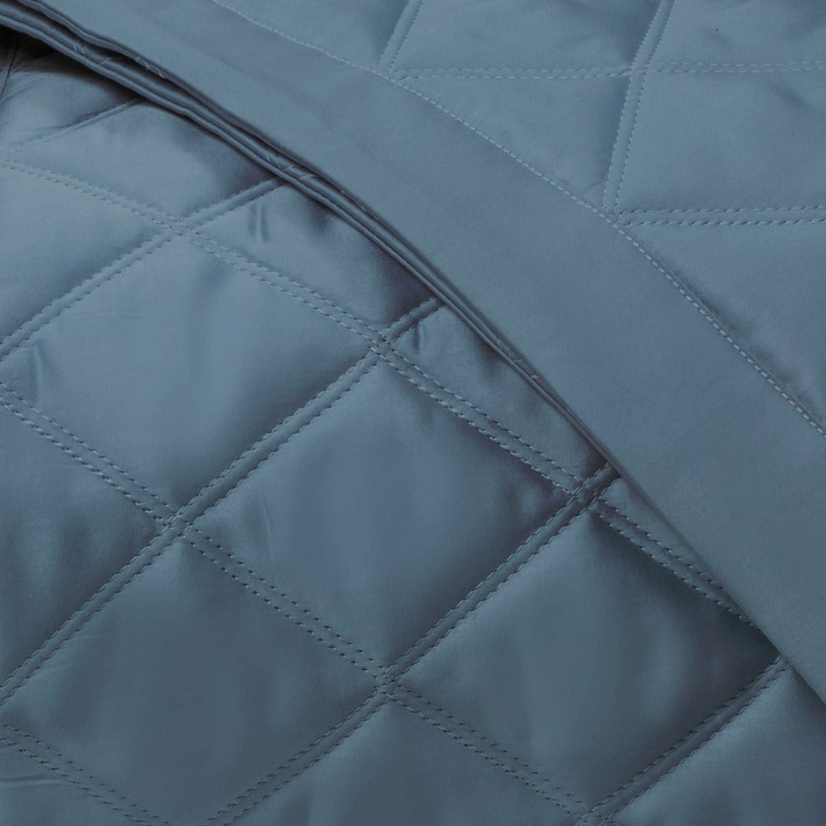 Home Treasures Mesa Quilted Bedding Slate Blue Fine Linens