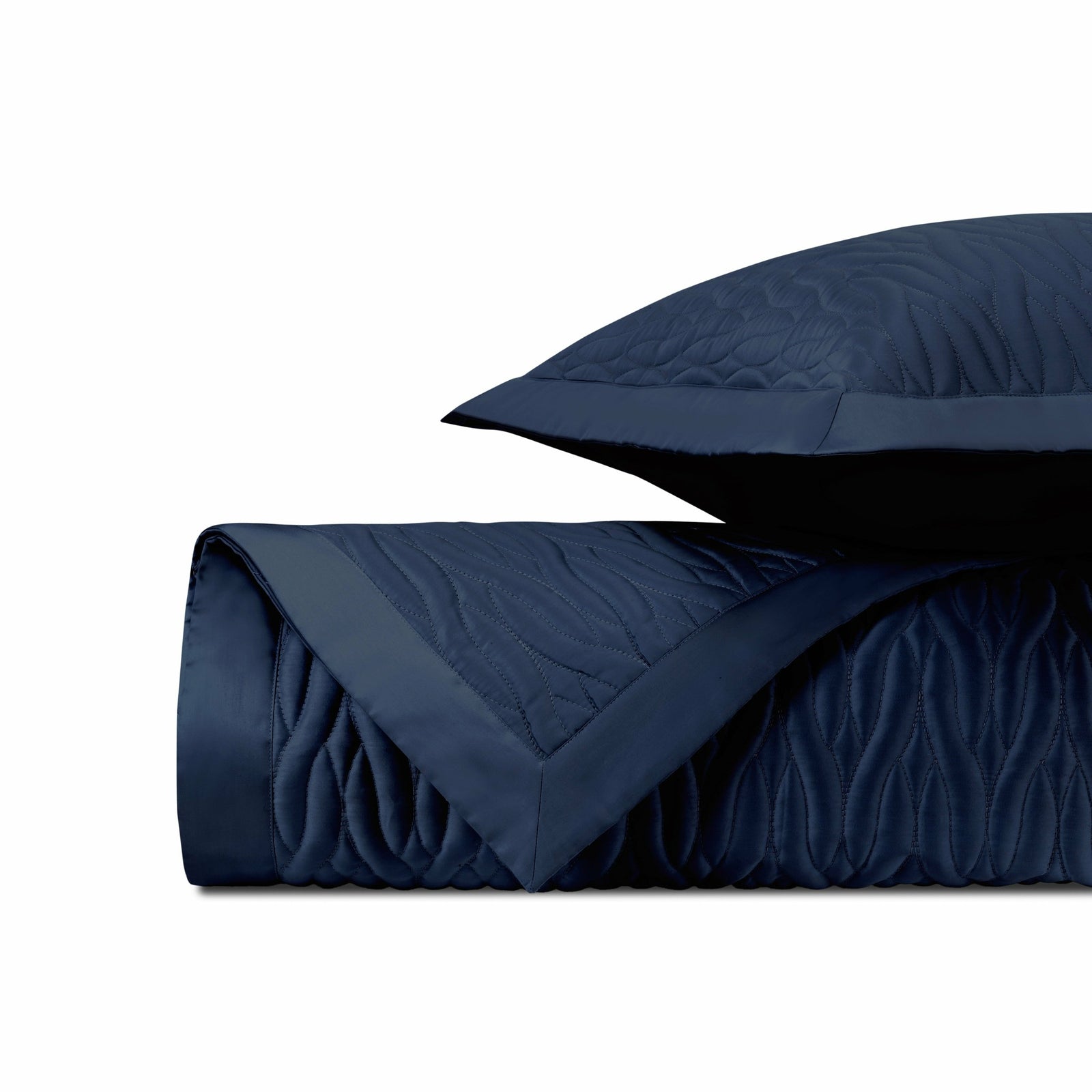 Home Treasures Napa Quilted Bedding Navy Blue Fine Linens