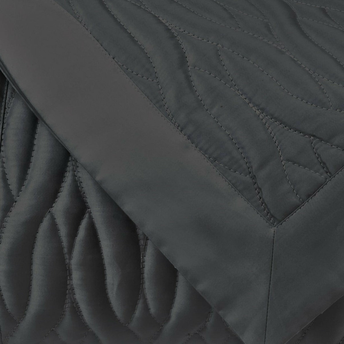 Home Treasures Napa Quilted Bedding Black Fine Linens