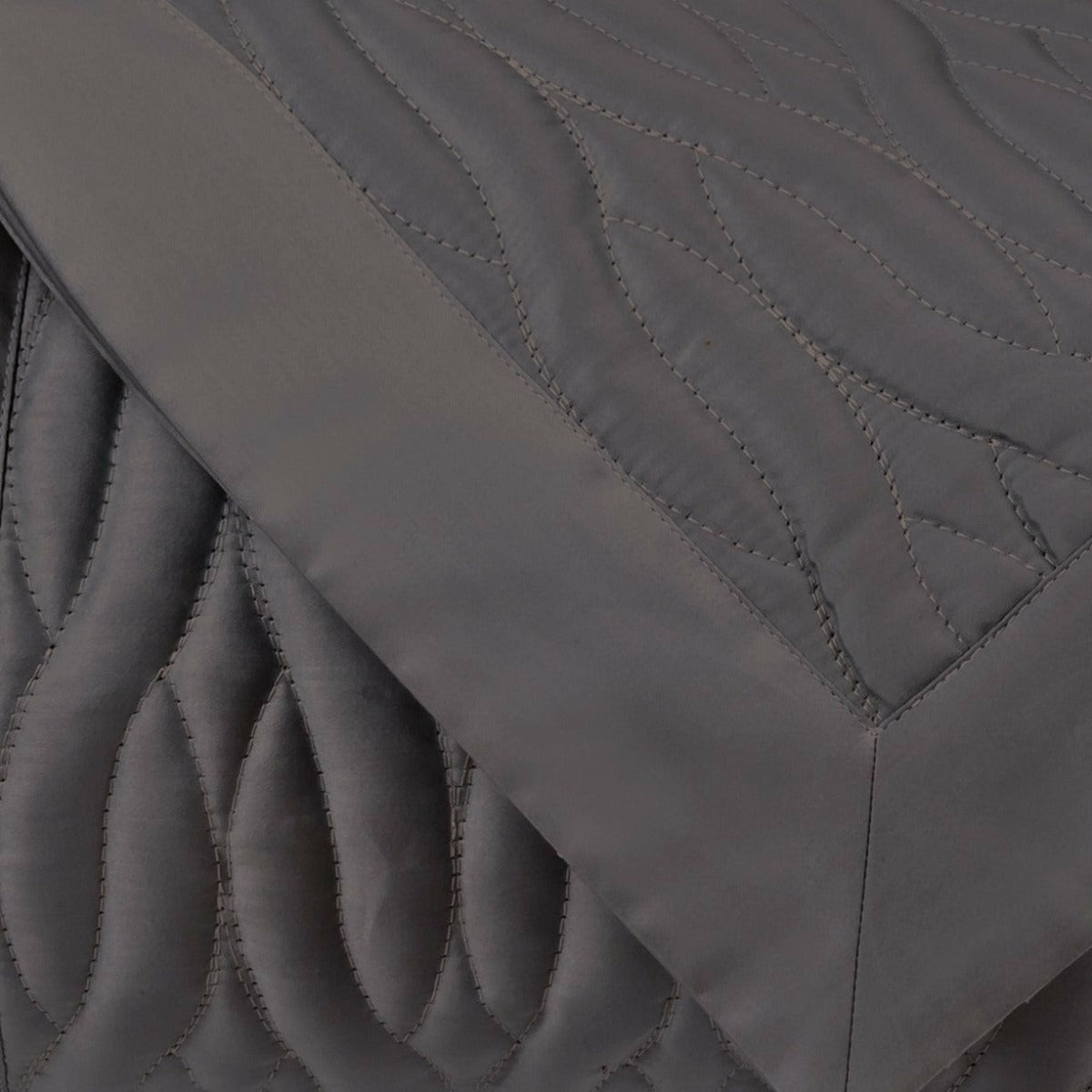 Home Treasures Napa Quilted Bedding Grisaglia Gray Fine Linens