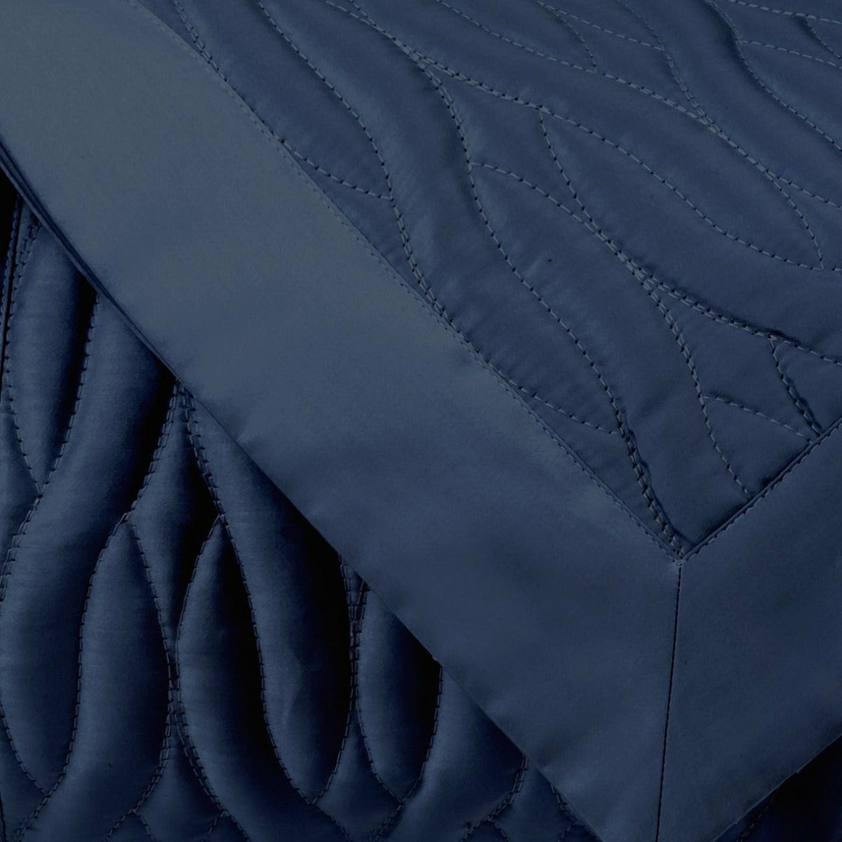 Home Treasures Napa Quilted Bedding Navy Blue Fine Linens