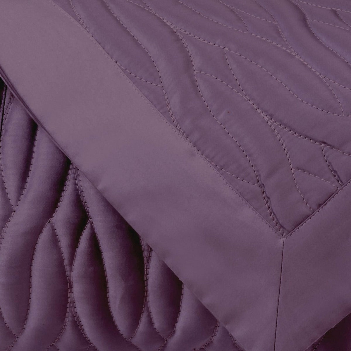 Home Treasures Napa Quilted Bedding Swatch Purple Fine Linens