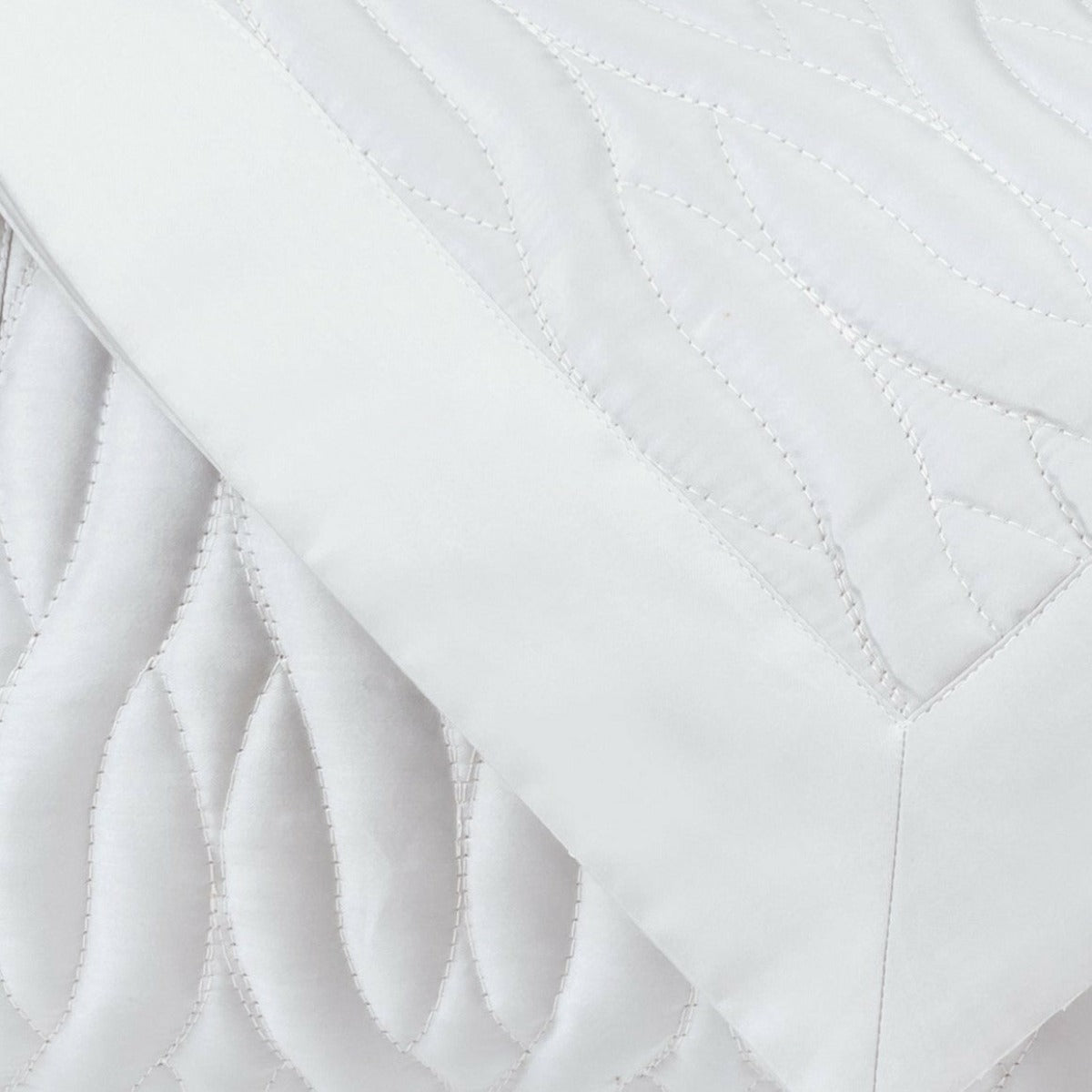 Home Treasures Napa Quilted Bedding Swatch White Fine Linens