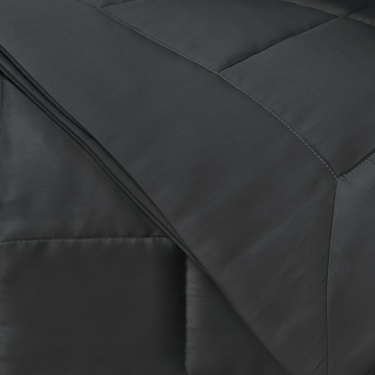 Home Treasures Plateau Quilted Bedding Swatch Black Fine Linens