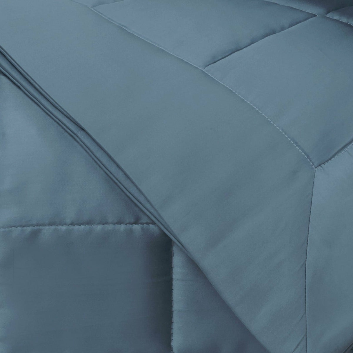Home Treasures Plateau Quilted Bedding Swatch Slate Blue Fine Linens