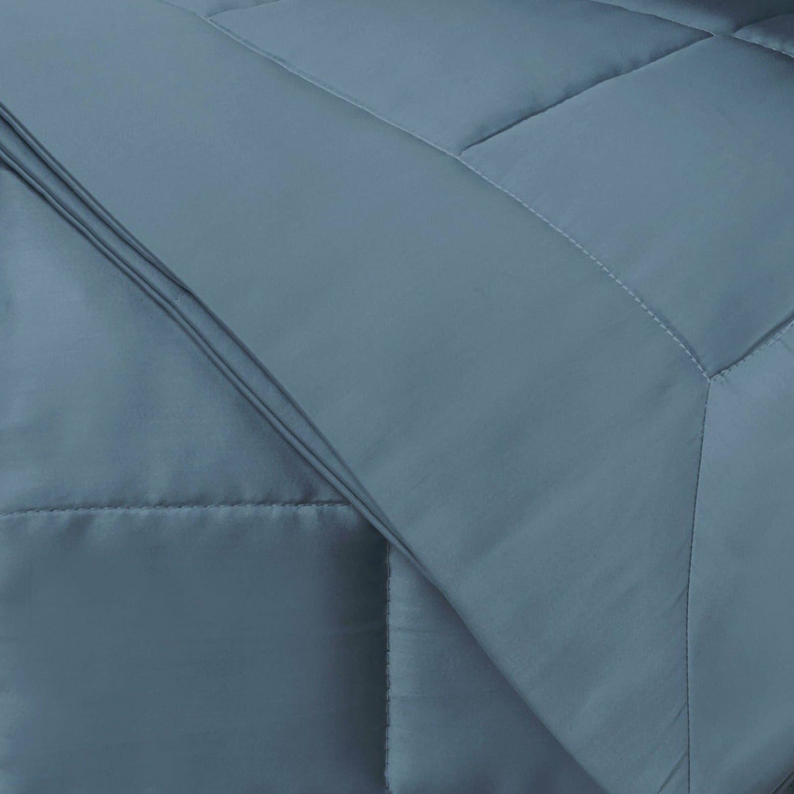 Home Treasures Plateau Quilted Bedding Slate Blue Fine Linens