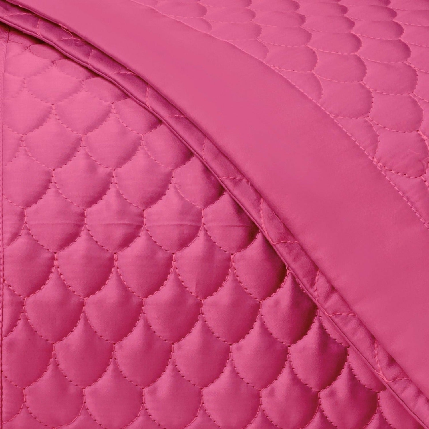 Home Treasures Raindrop Quilted Bedding Bright Pink Fine Linens