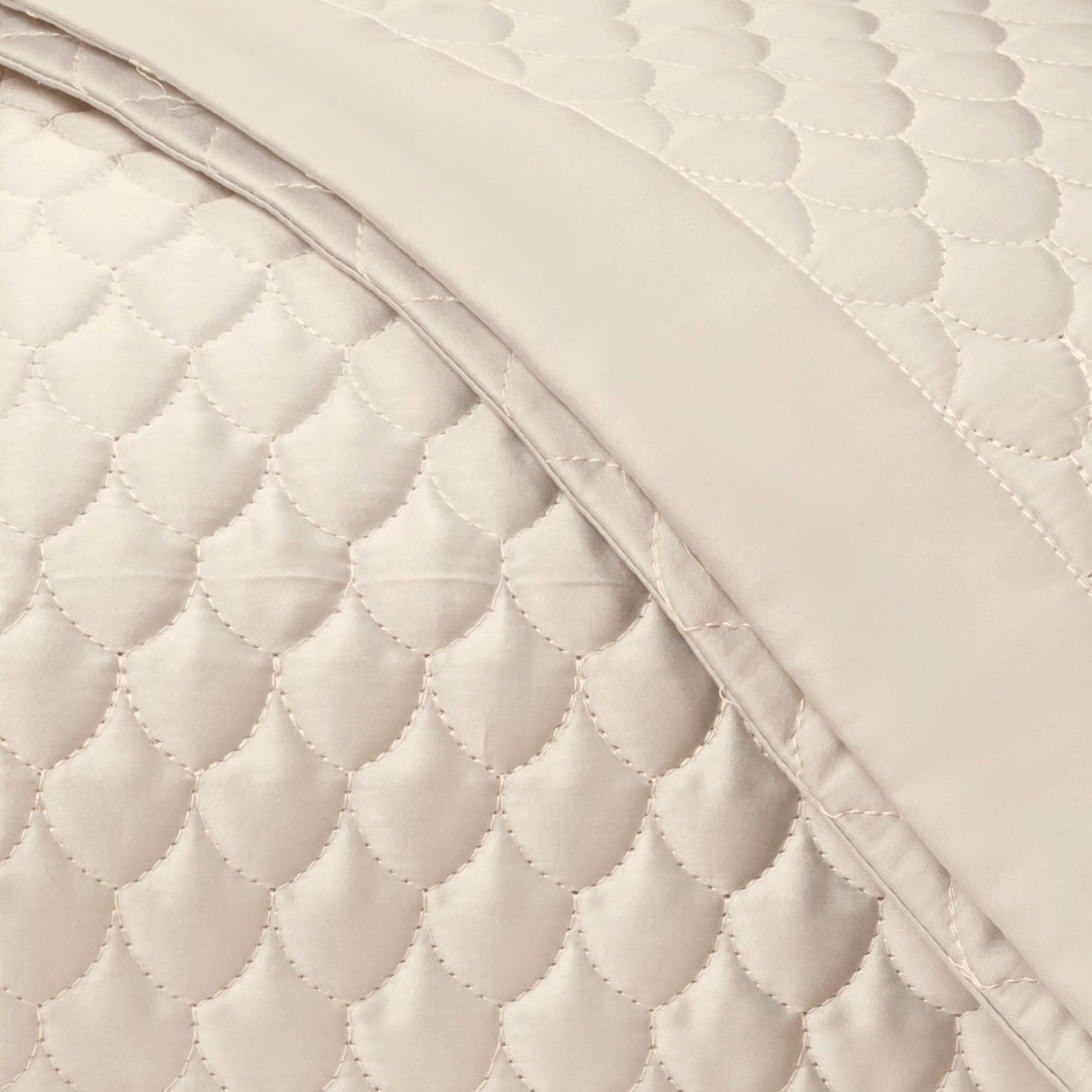 Home Treasures Raindrop Quilted Bedding Ecru Fine Linens