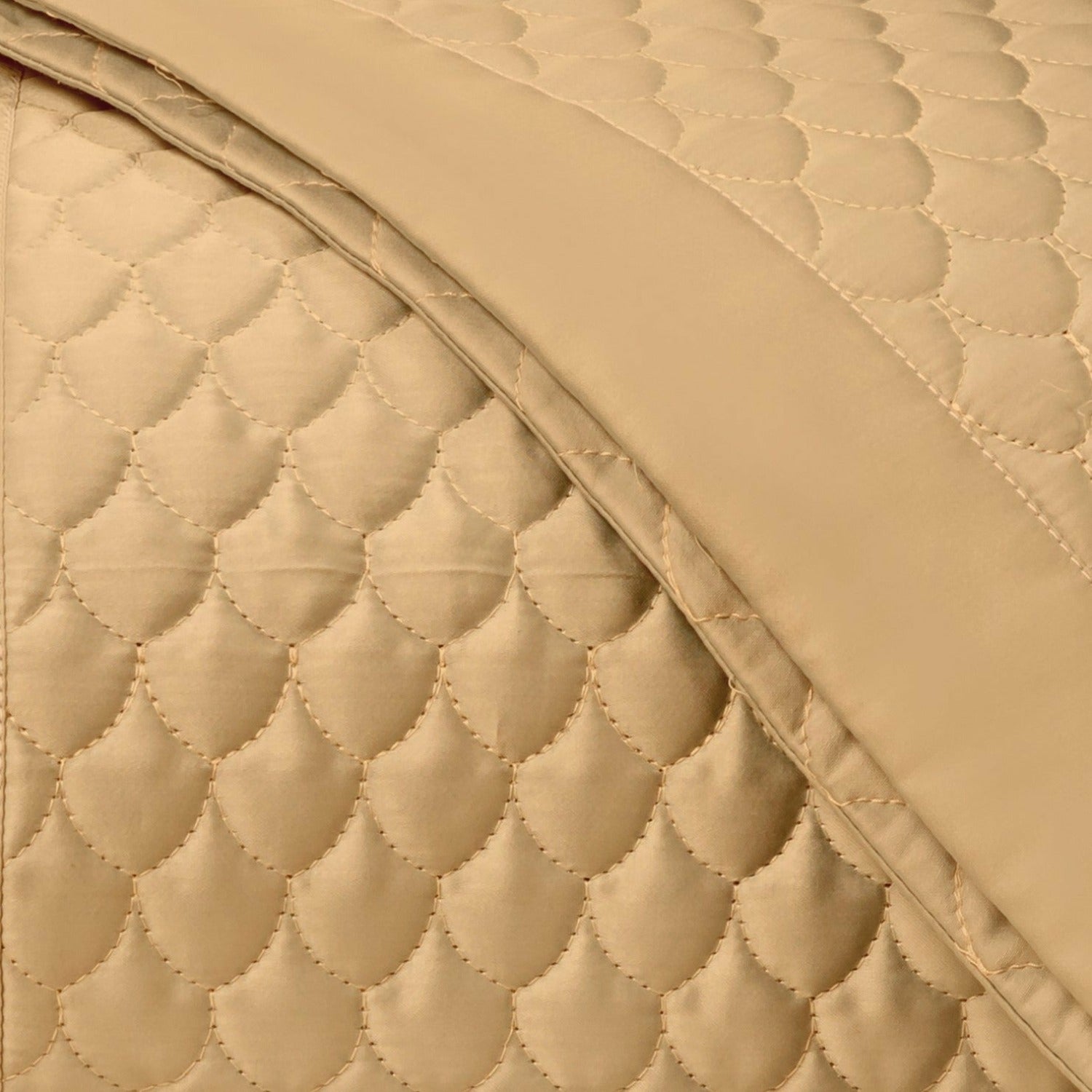 Home Treasures Raindrop Quilted Bedding Gold Fine Linens