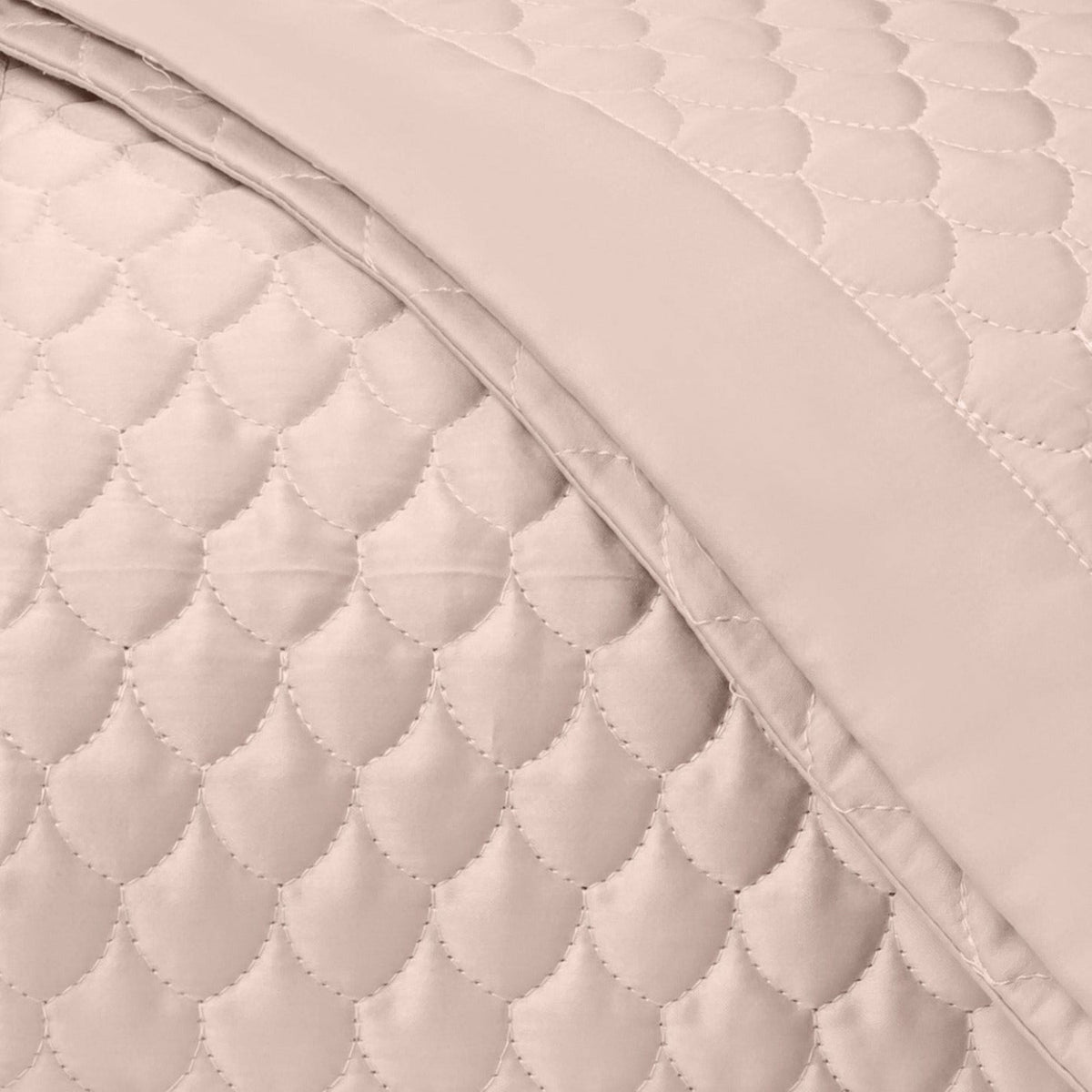 Home Treasures Raindrop Quilted Bedding Swatch Light Pink Fine Linens