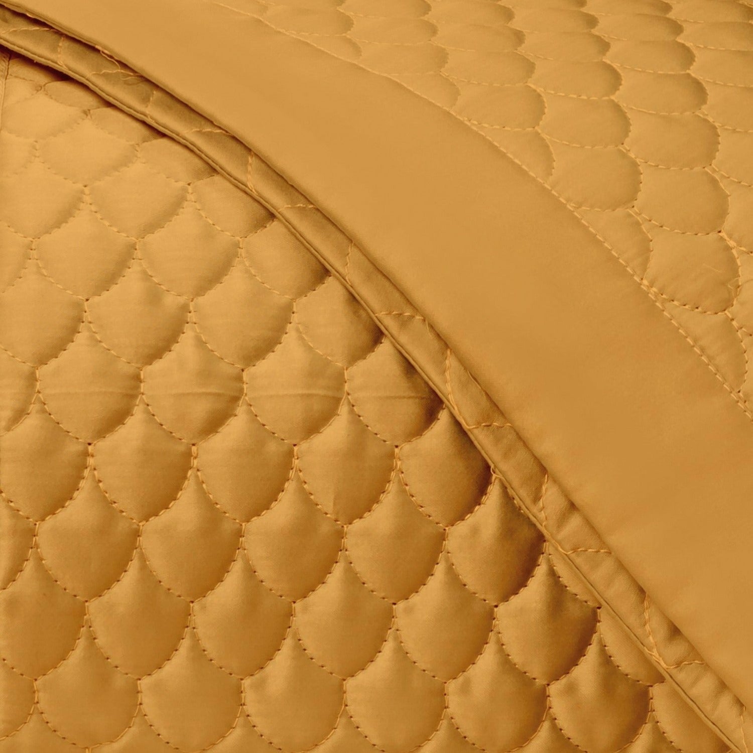 Home Treasures Raindrop Quilted Bedding Marigold Fine Linens