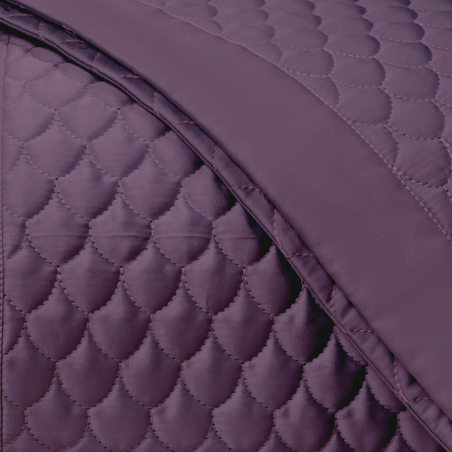 Home Treasures Raindrop Quilted Bedding Purple Fine Linens