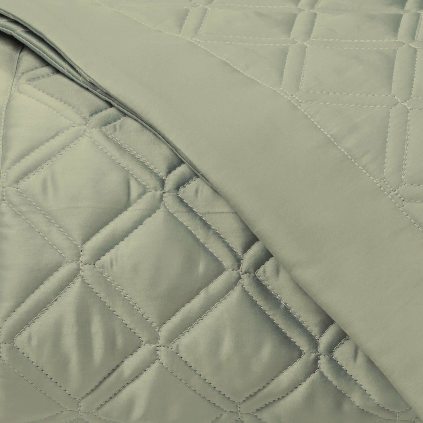 Home Treasures Renaissance Quilted Bedding Crystal Green Fine Linens