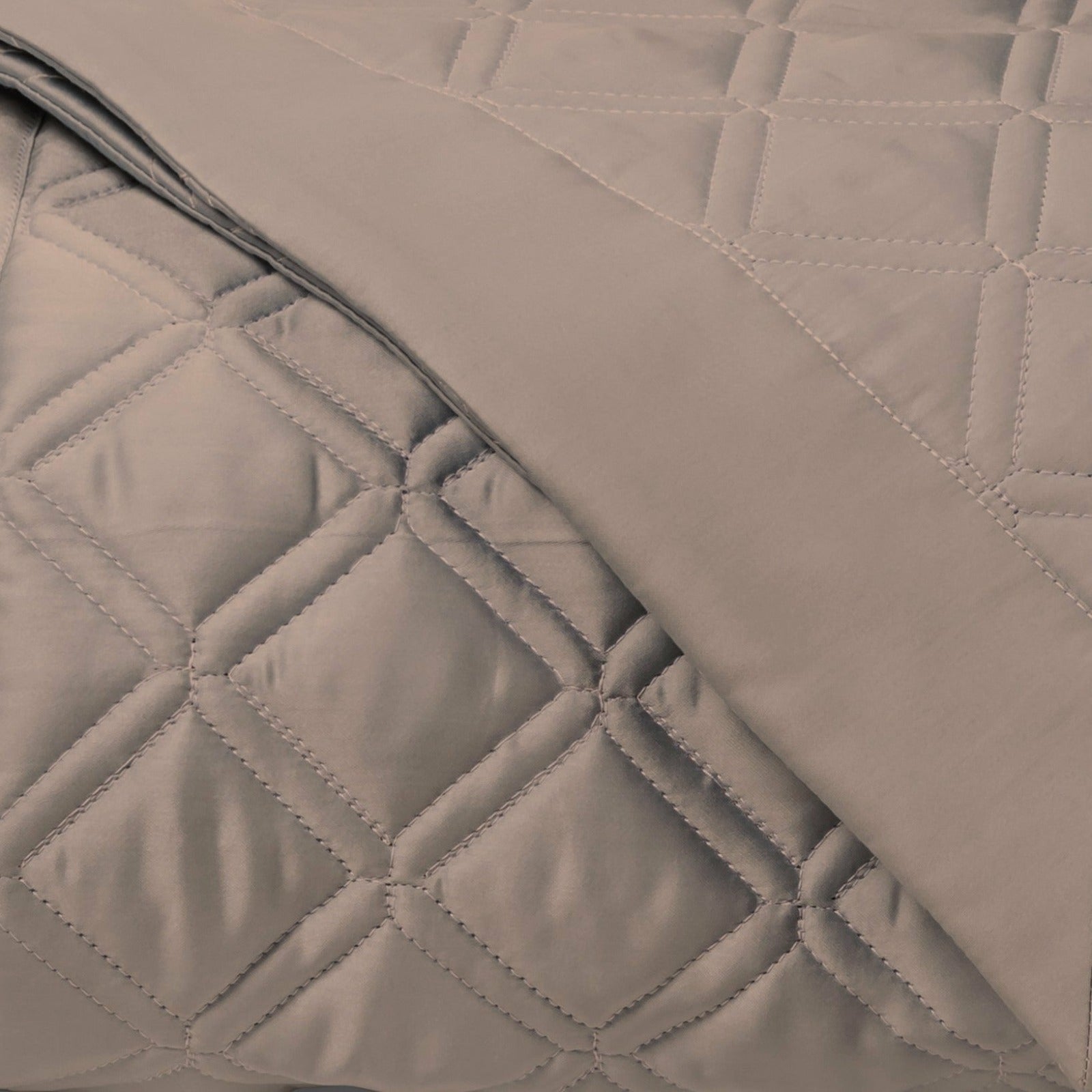 Home Treasures Renaissance Quilted Bedding Mist Gray Fine Linens