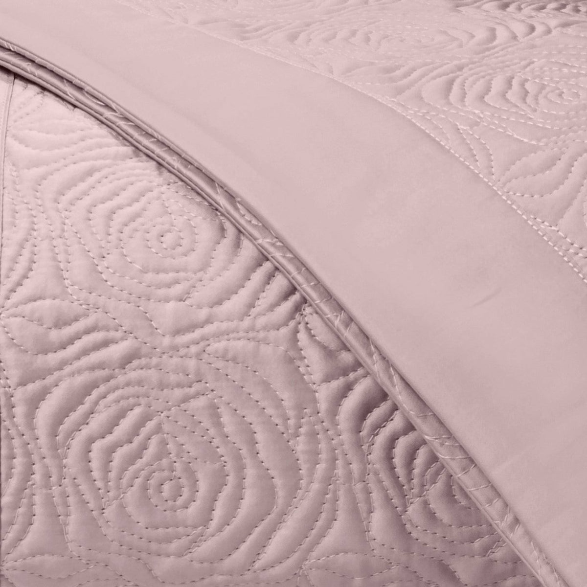Home Treasures Roses Quilted Bedding Swatch Incenso Lavander Fine Linens
