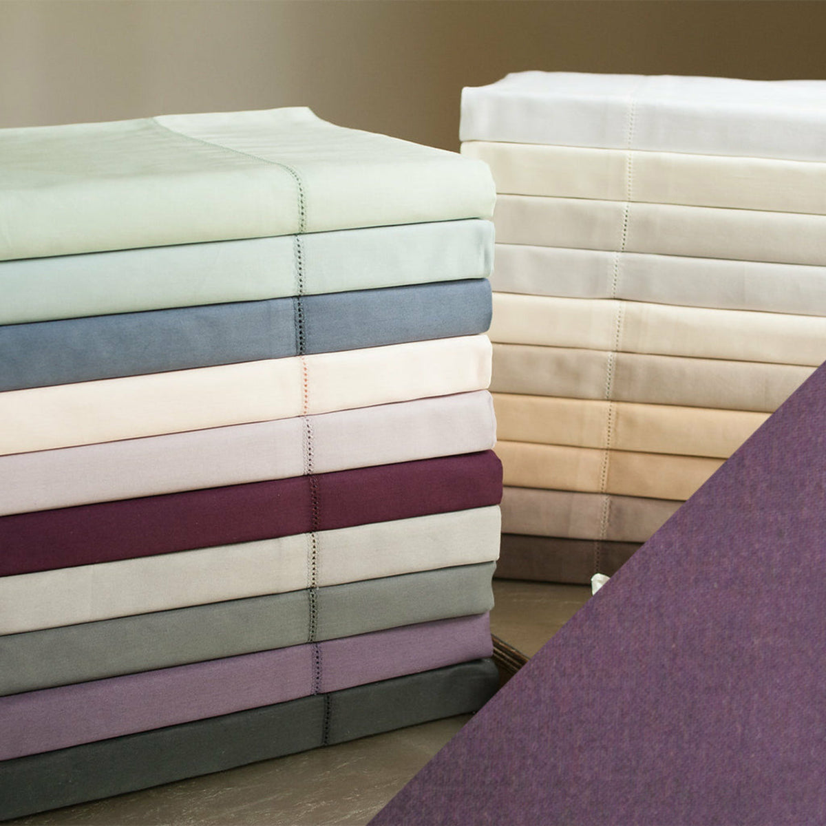 Home Treasures Royal Sateen Bedding Main Purple Fine Linens