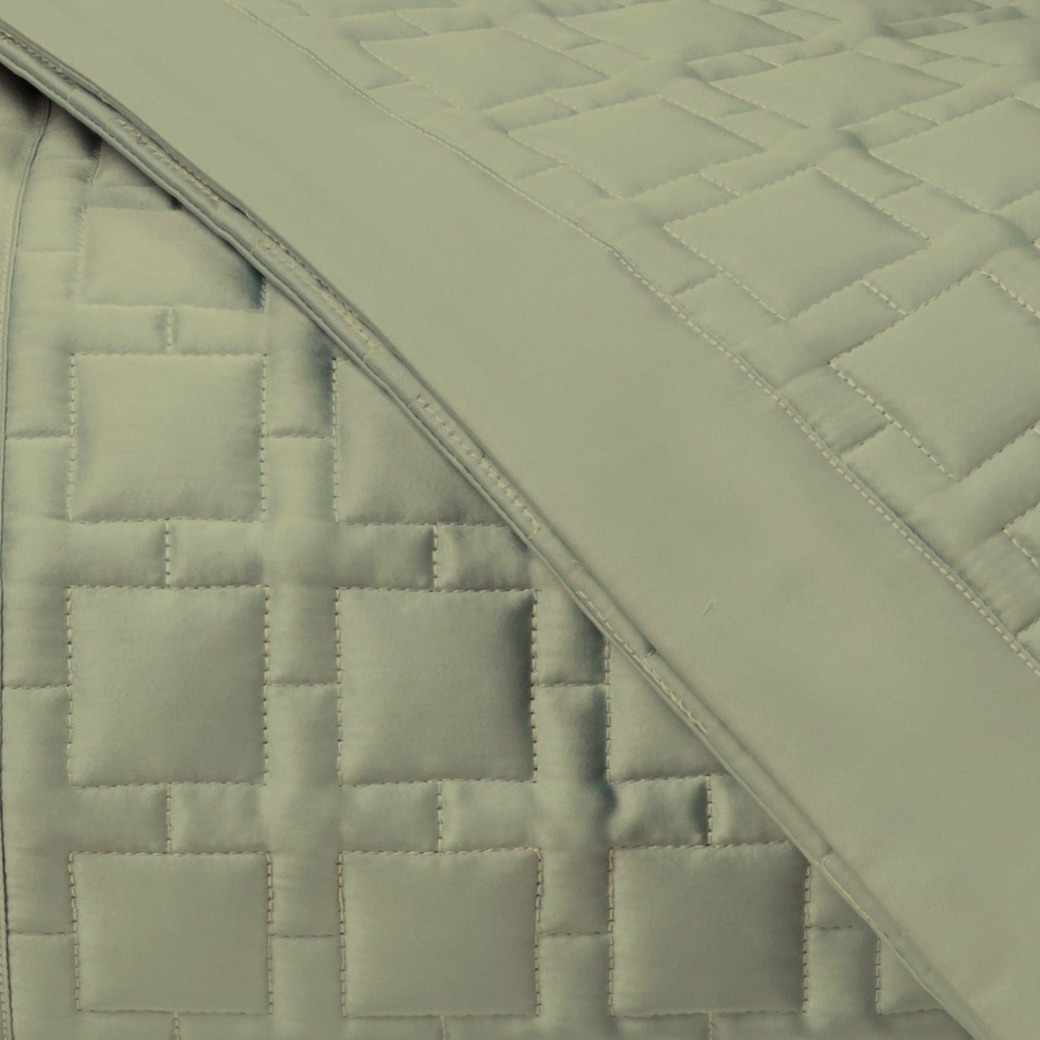 Home Treasures Square Pattern Quilted Bedding Piana Fine Linens