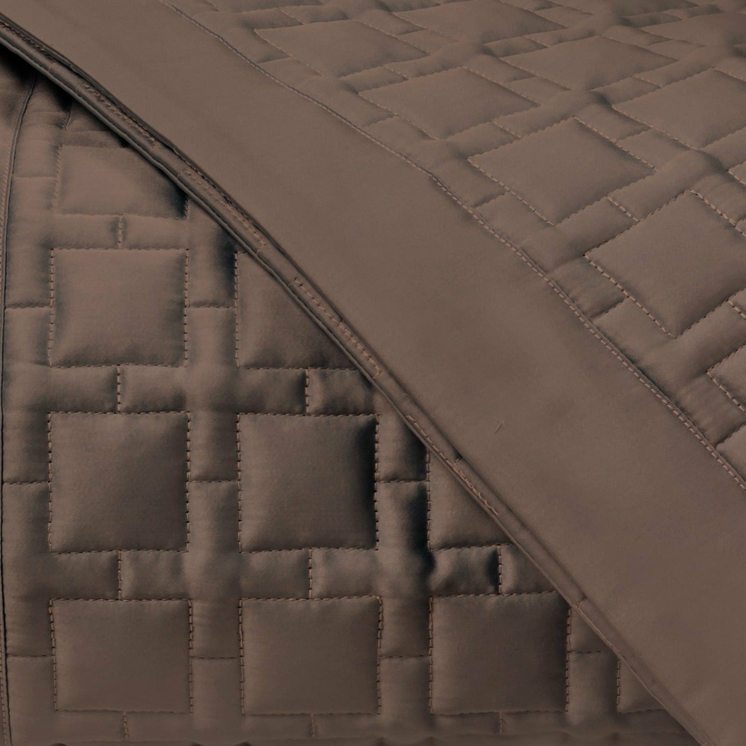 Home Treasures Square Pattern Quilted Bedding Ricco Fine Linens