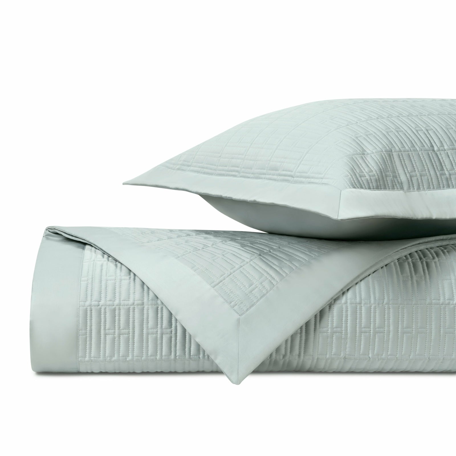 Home Treasures Sydney Pattern Quilted Bedding Eucalipto Fine Linens