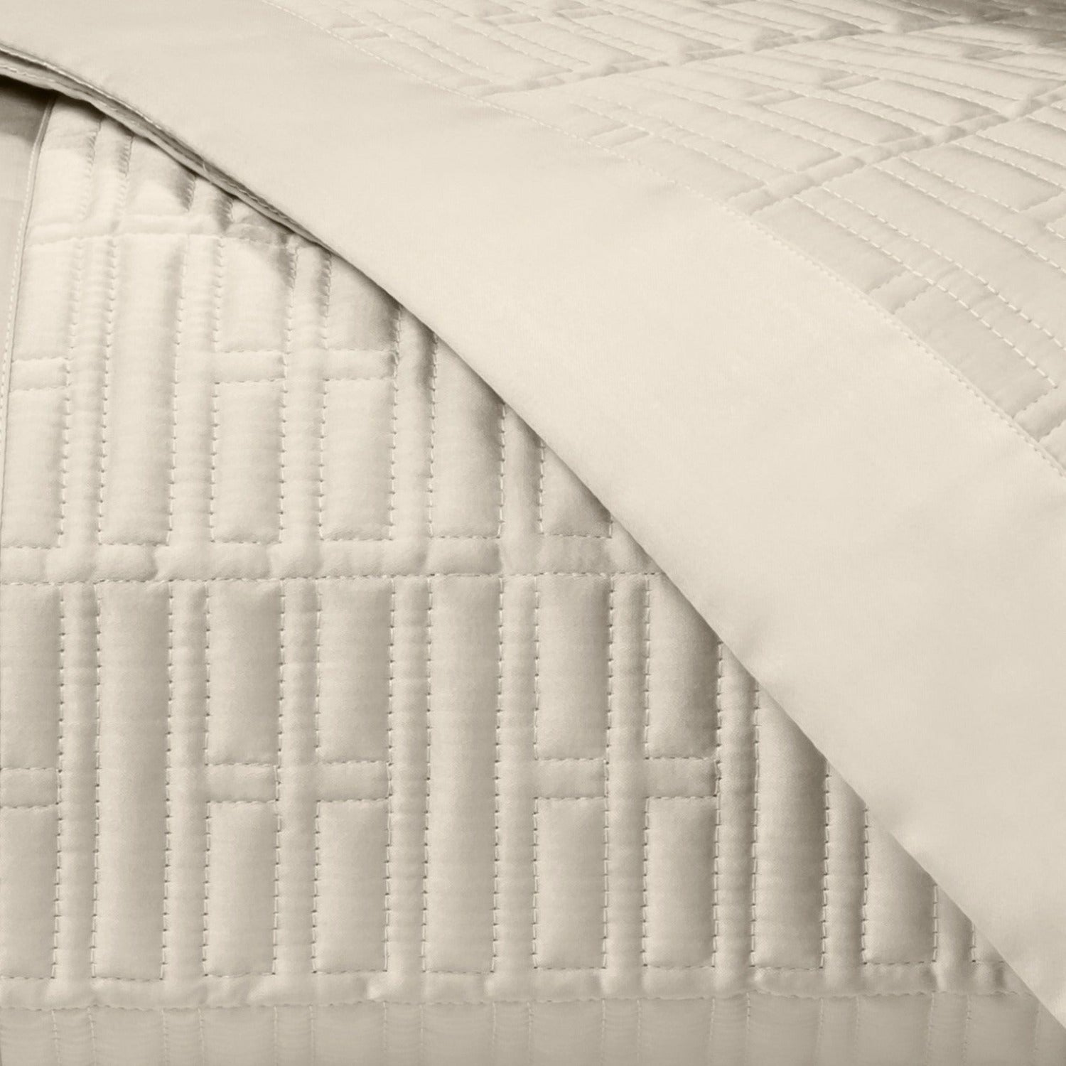 Home Treasures Sydney Pattern Quilted Bedding Khaki Fine Linens