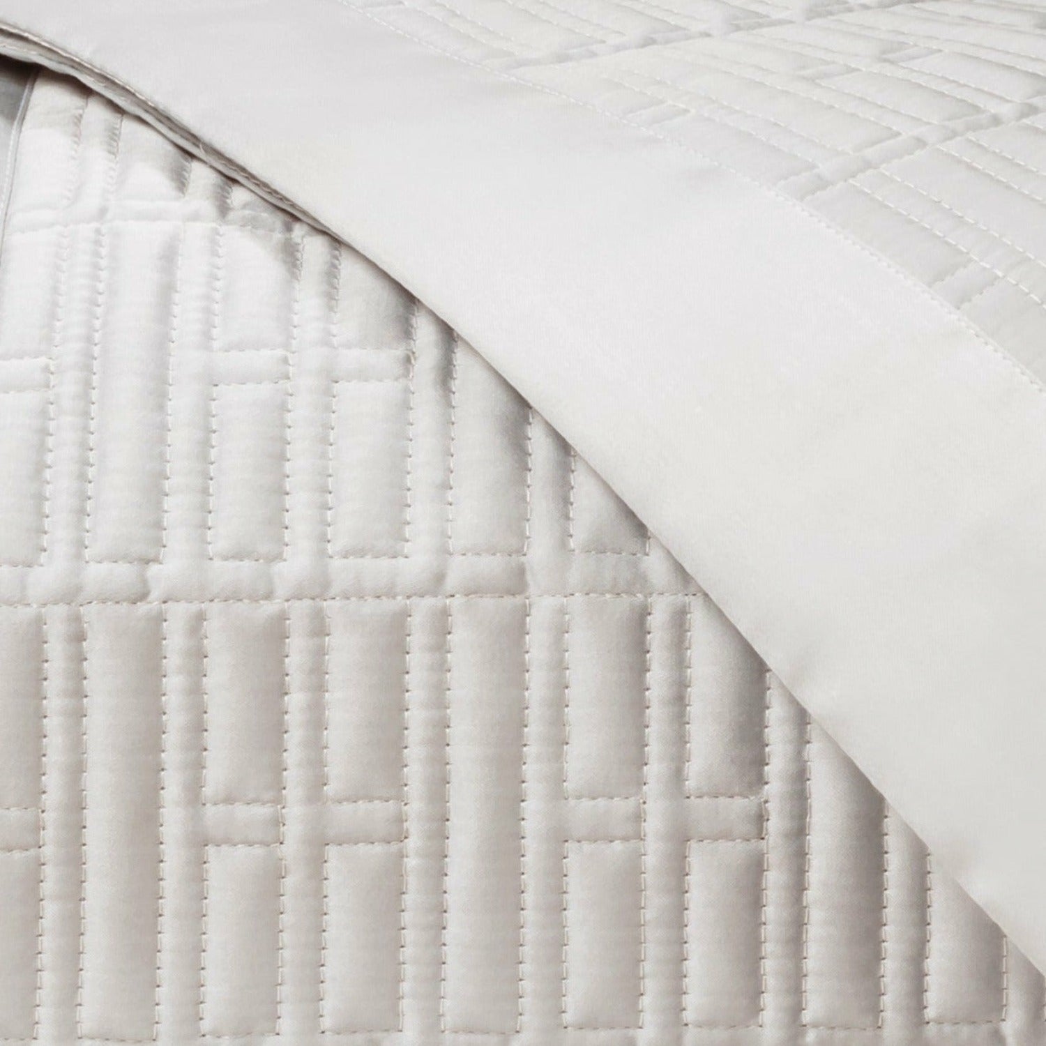 Home Treasures Sydney Pattern Quilted Bedding Oyster Fine Linens