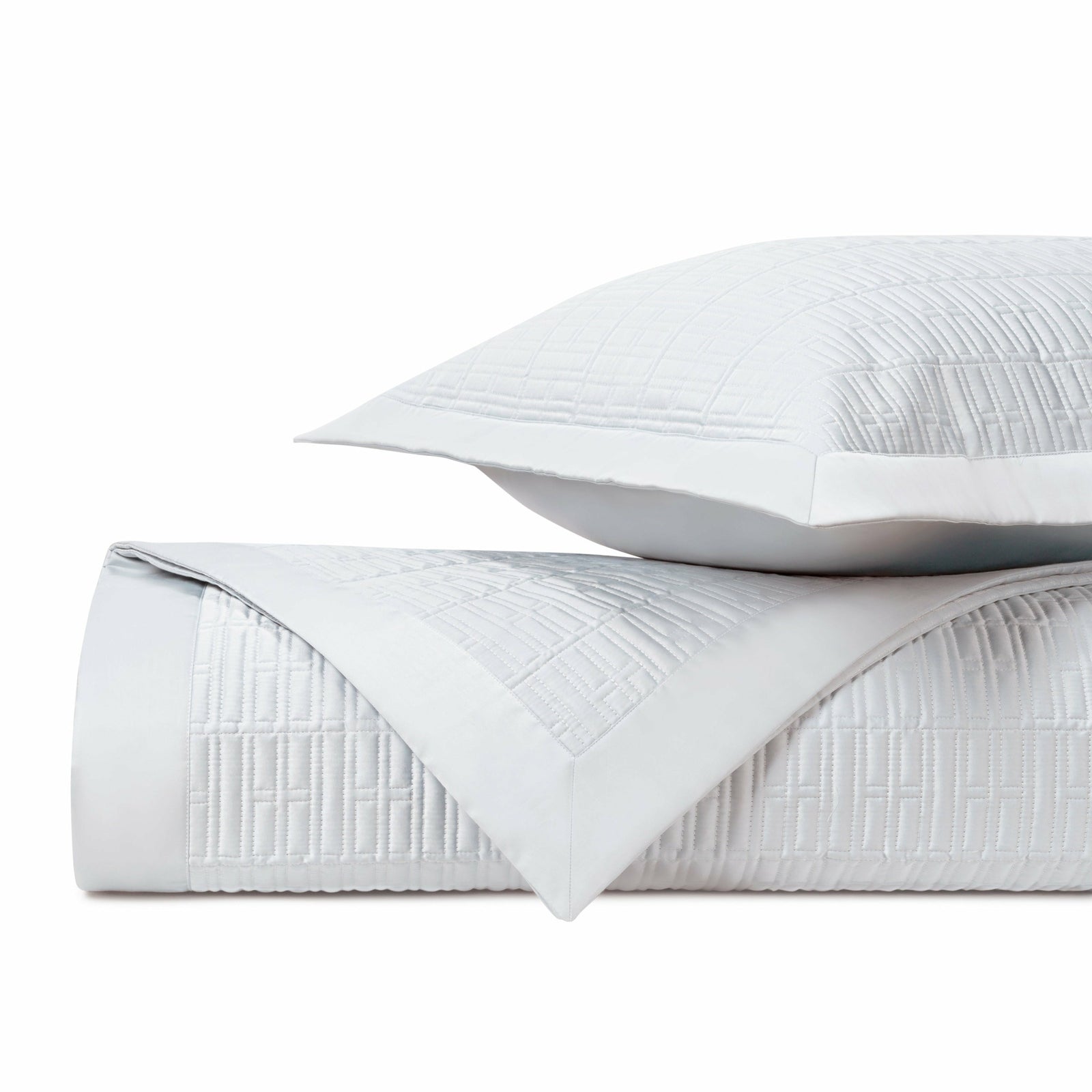 Home Treasures Sydney Pattern Quilted Bedding White Fine Linens