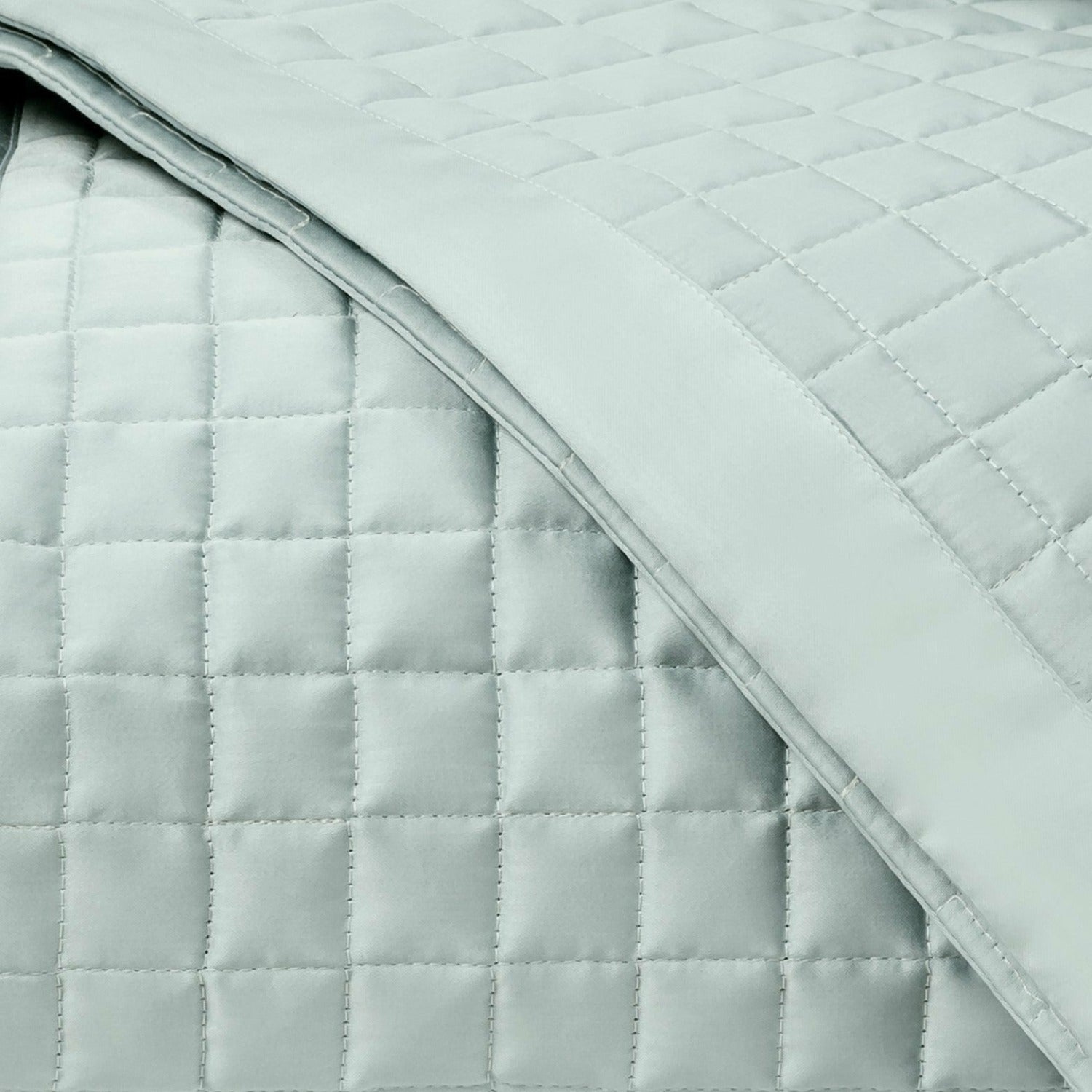 Home Treasures Time Square Pattern Quilted Bedding Eucalipto Fine Linens