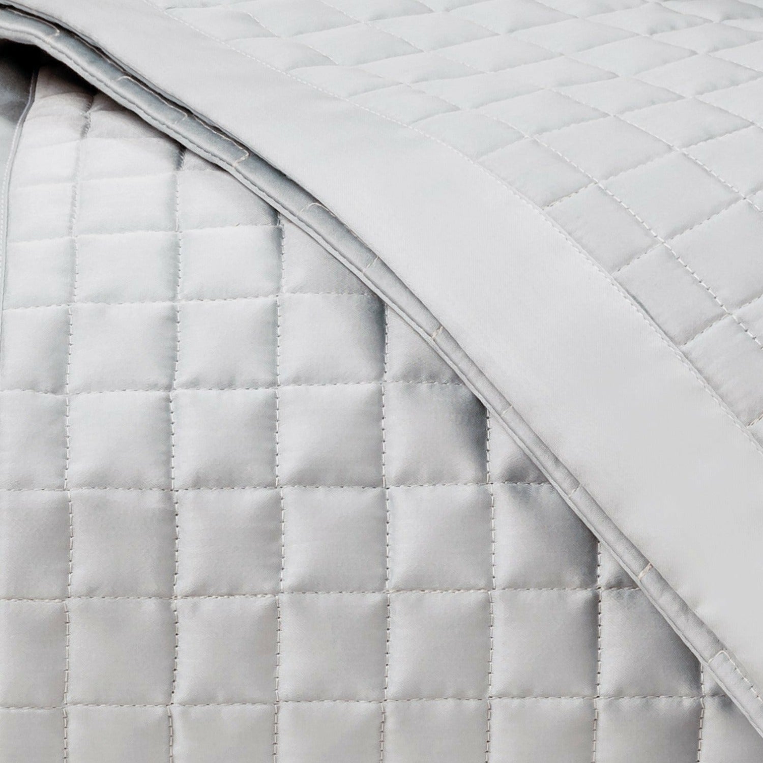 Home Treasures Time Square Pattern Quilted Bedding Pebble Fine Linens