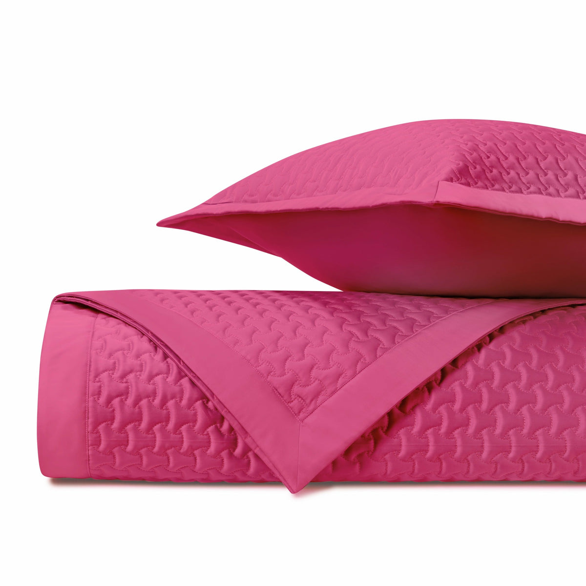 Home Treasures Trinity Quilted Bedding Bright Pink Fine Linens