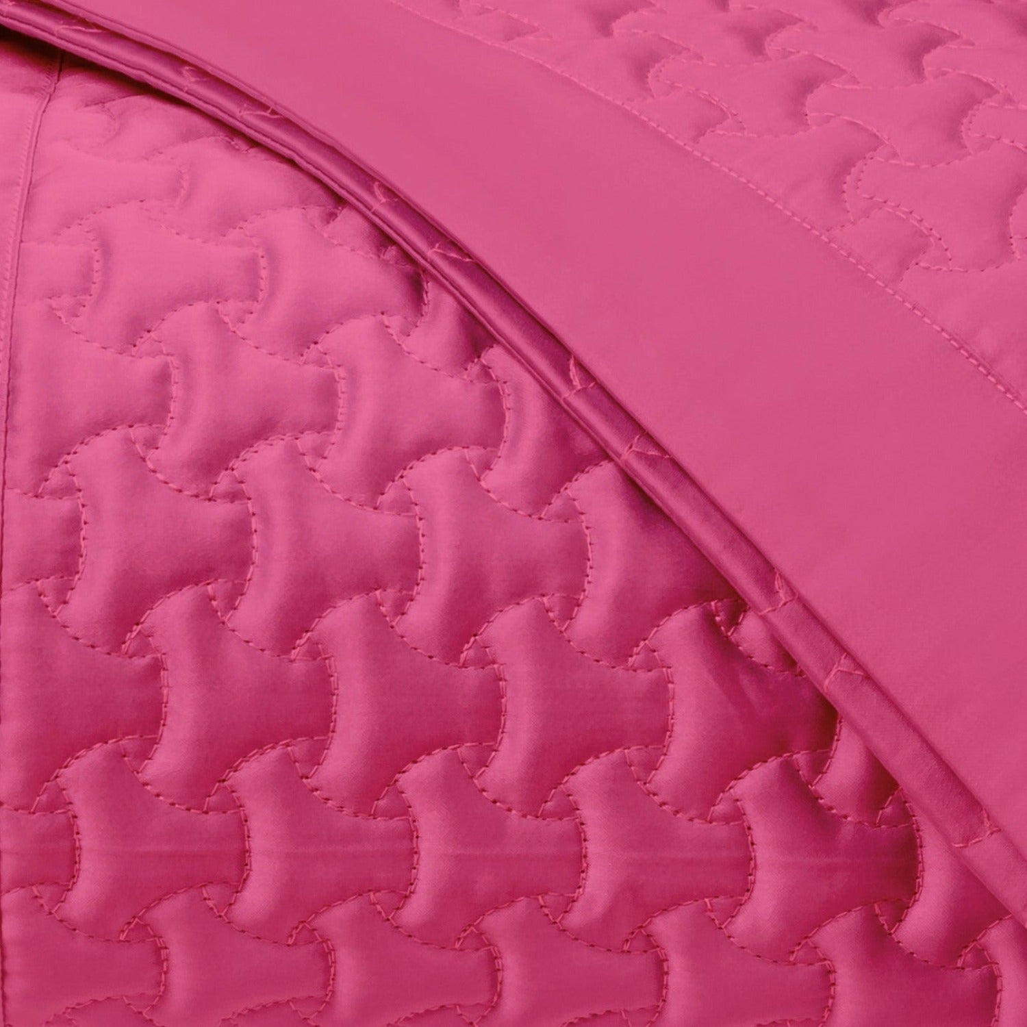 Home Treasures Trinity Quilted Bedding Bright Pink Fine Linens