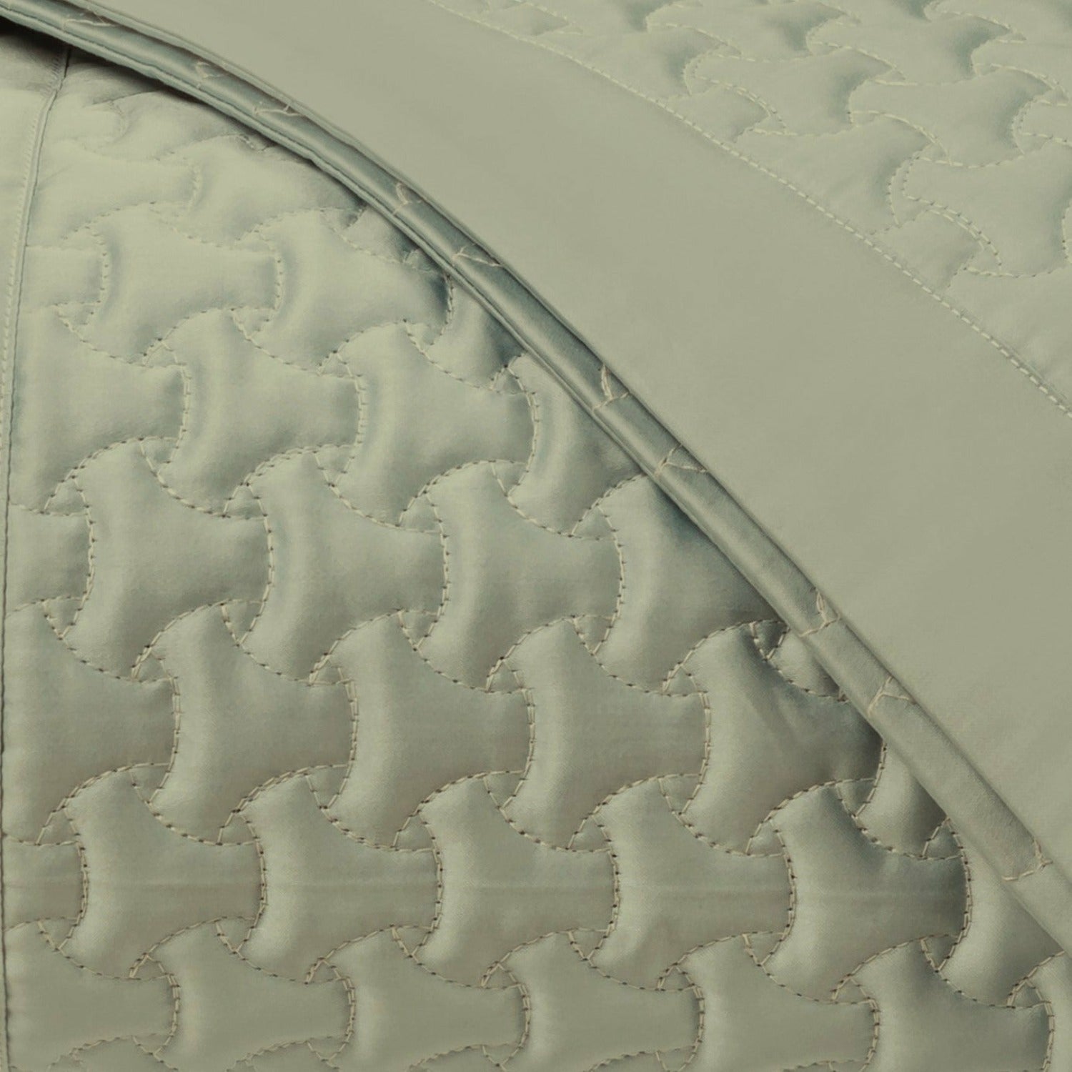 Home Treasures Trinity Quilted Bedding Crystal Green Fine Linens