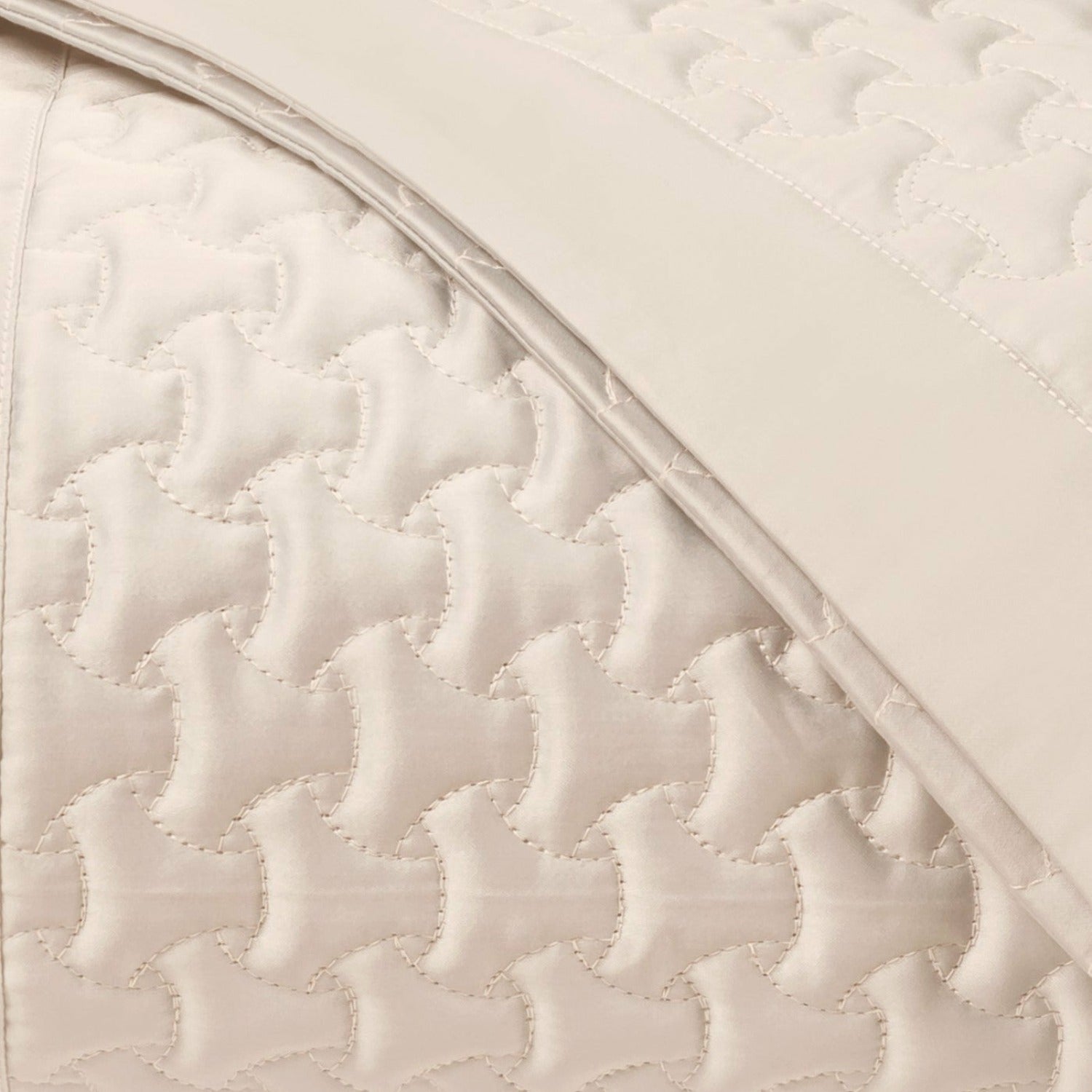 Home Treasures Trinity Quilted Bedding Ecru Fine Linens