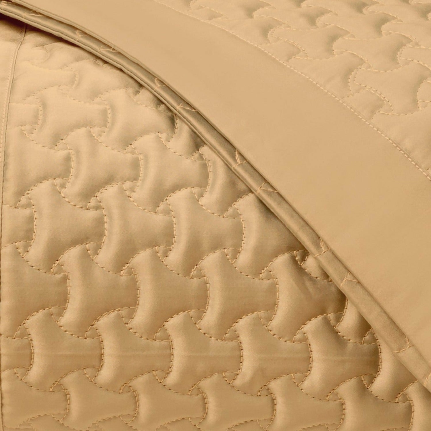 Home Treasures Trinity Quilted Bedding Gold Fine Linens