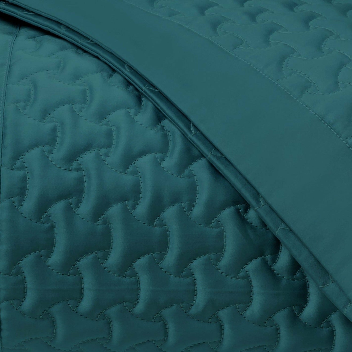 Home Treasures Trinity Quilted Bedding Teal Fine Linens