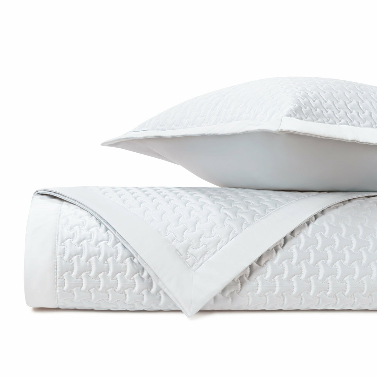 Home Treasures Trinity Quilted Bedding White Fine Linens