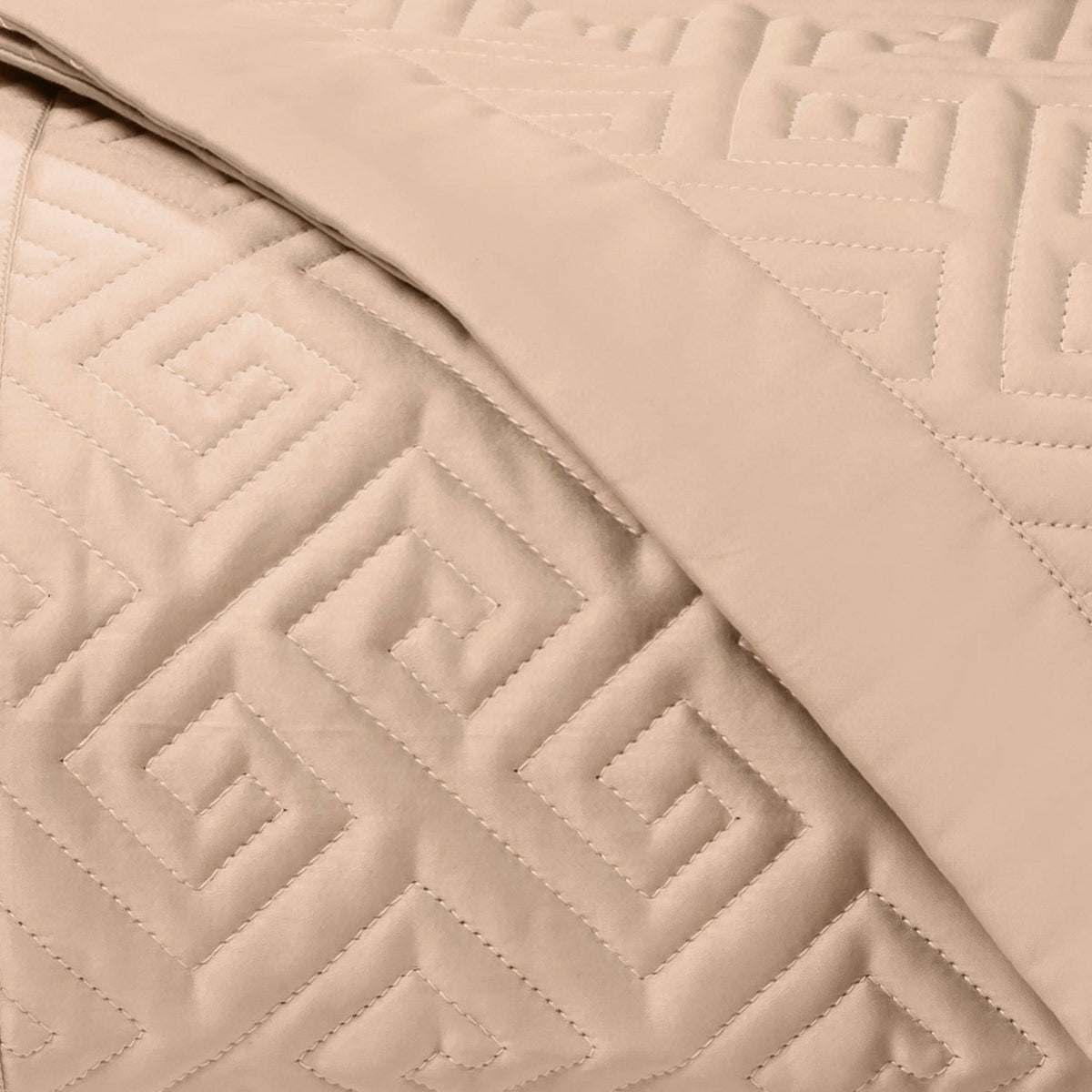 Home Treasures Troy Quilted Bedding Swatch Blush Fine Linens
