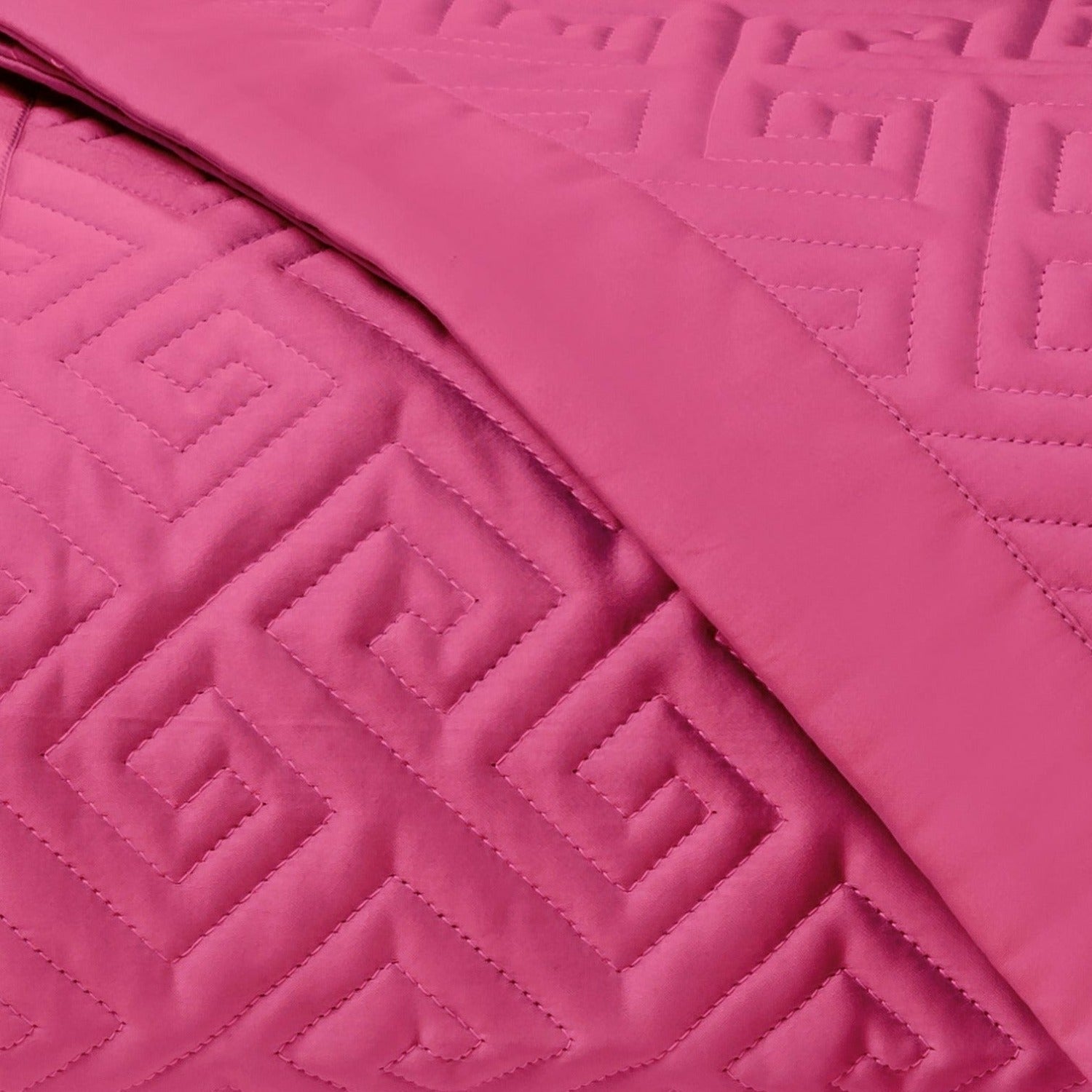 Home Treasures Troy Quilted Bedding Bright Pink Fine Linens