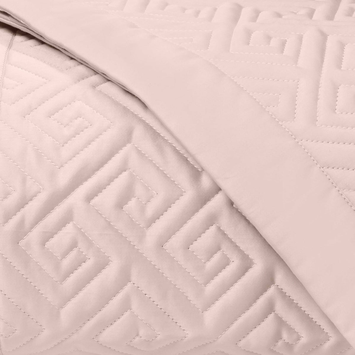 Home Treasures Troy Quilted Bedding Swatch Light Pink Fine Linens