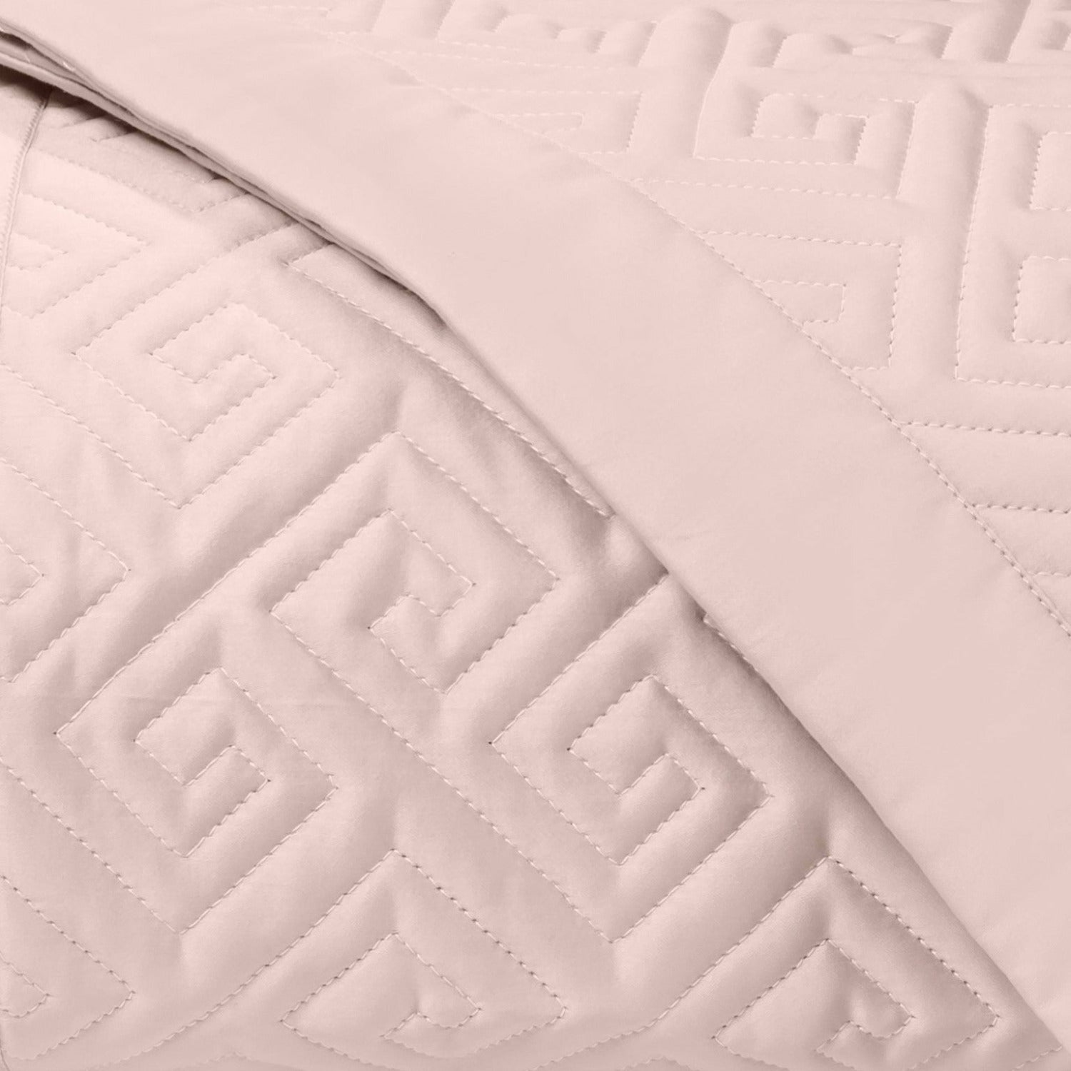 Home Treasures Troy Quilted Bedding Light Pink Fine Linens