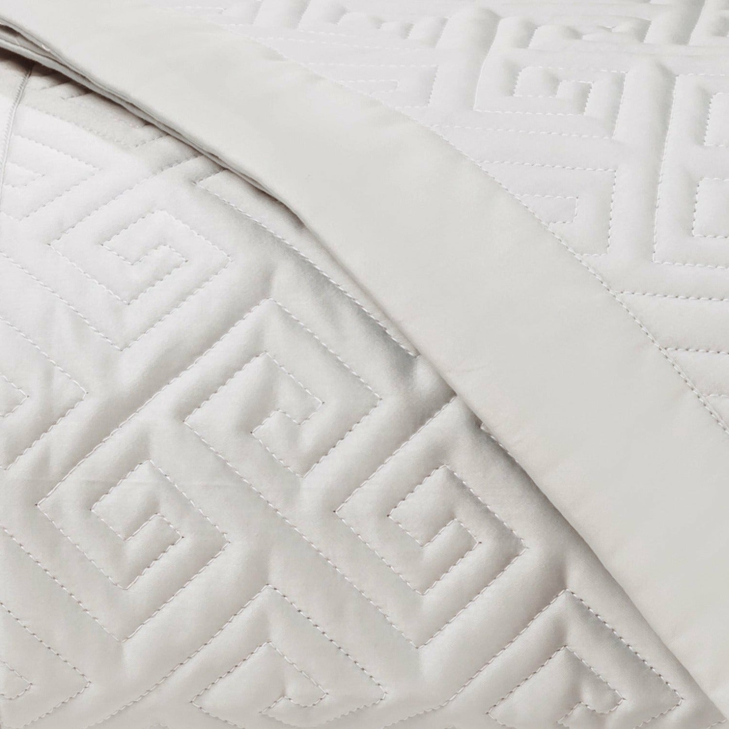 Home Treasures Troy Quilted Bedding Oyster Fine Linens