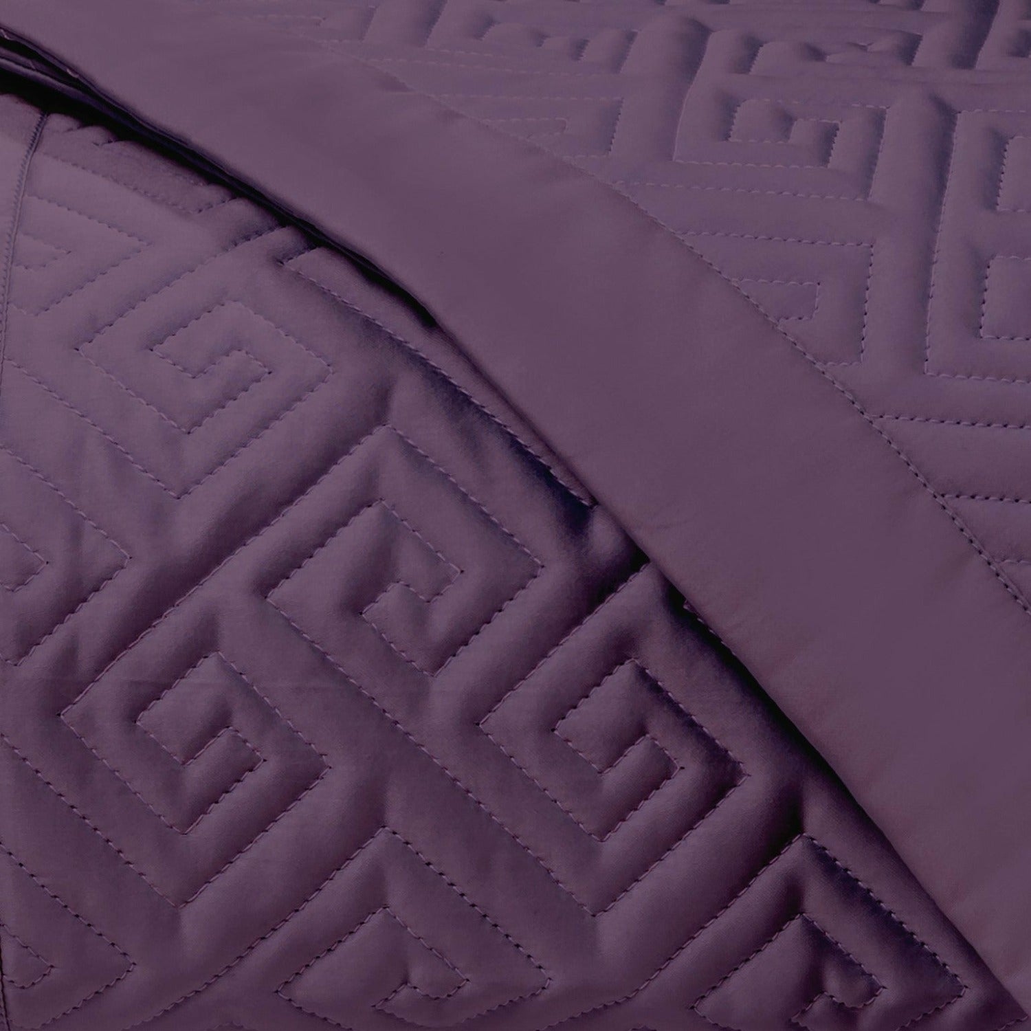 Home Treasures Troy Quilted Bedding Purple Fine Linens