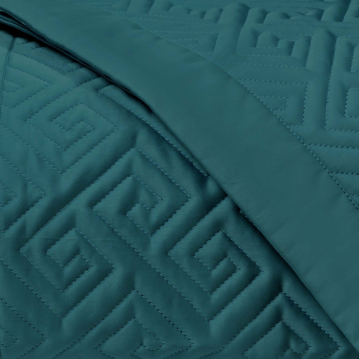 Home Treasures Troy Quilted Bedding Teal Fine Linens