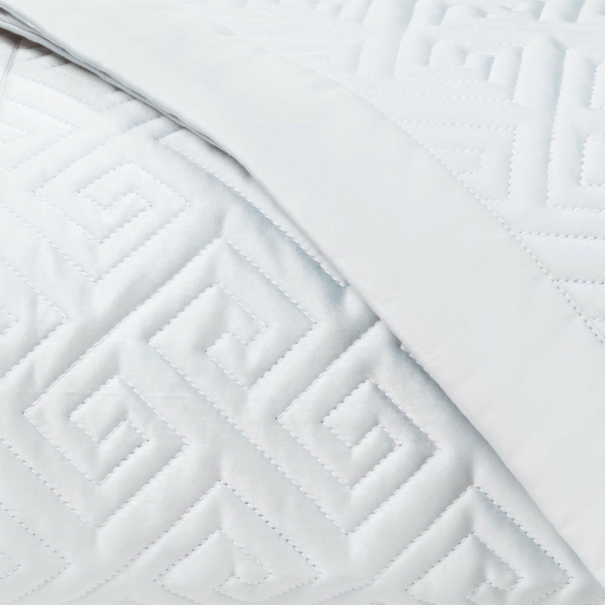 Home Treasures Troy Quilted Bedding Swatch White Fine Linens