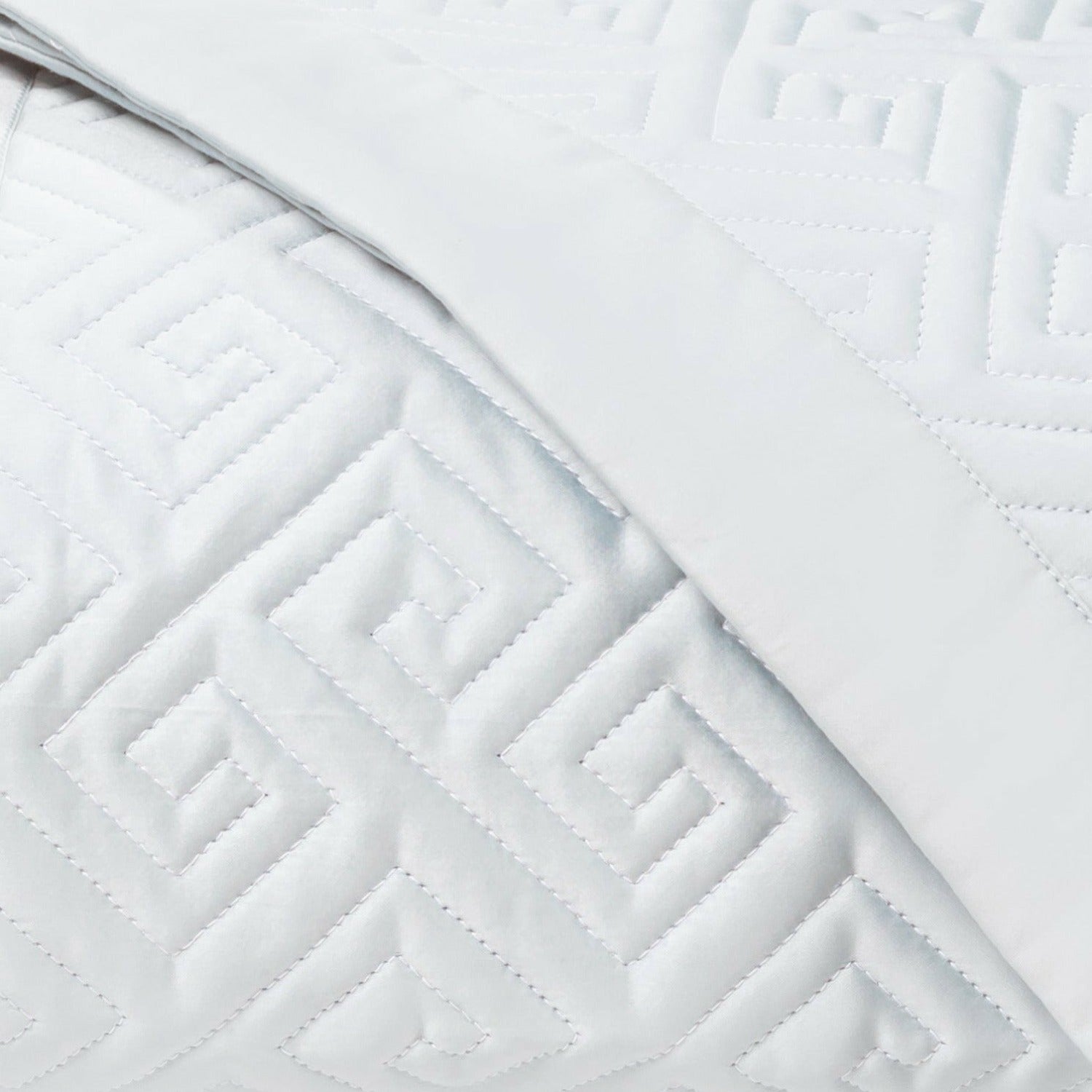 Home Treasures Troy Quilted Bedding White Fine Linens