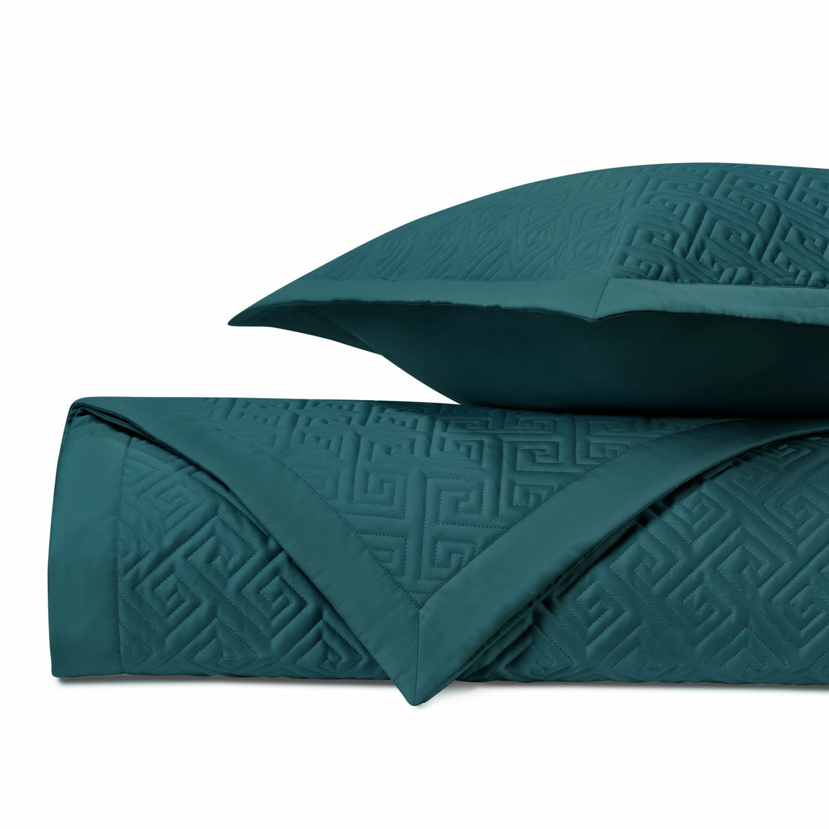 Home Treasures Troy Quilted Bedding Teal Fine Linens