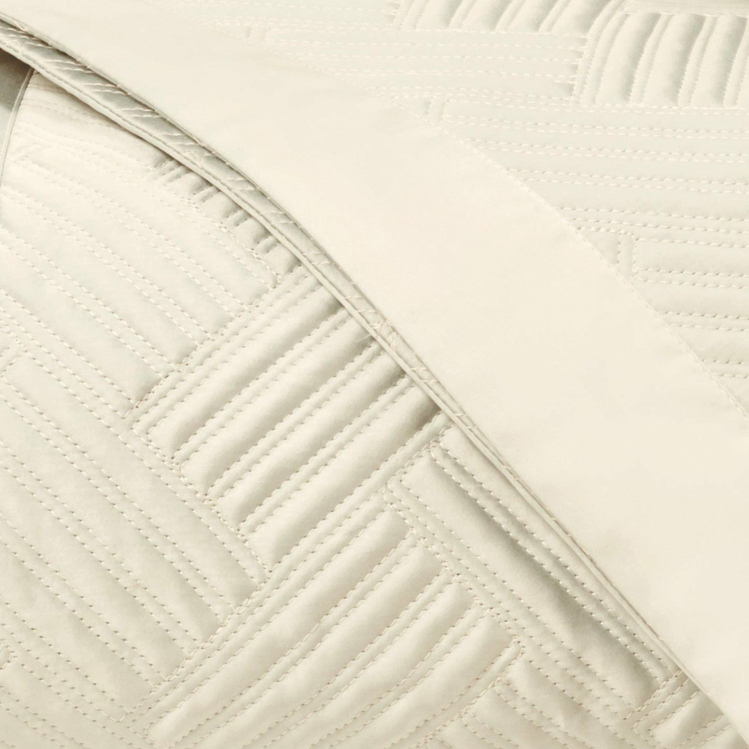 Home Treasures Twilight Quilted Bedding Ivory Fine Linens